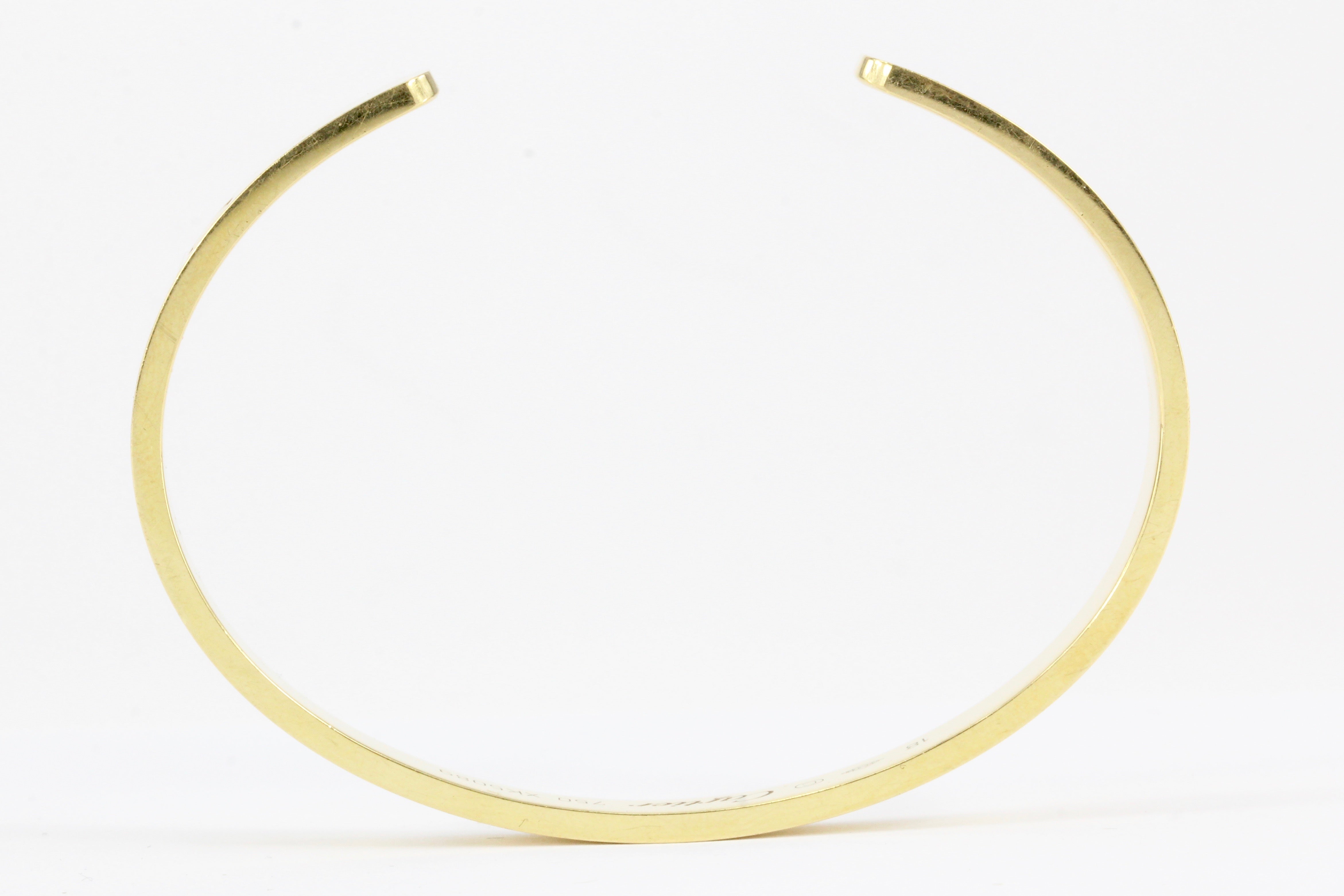 Cartier Love Bangle Cuff Size 18 - Queen May