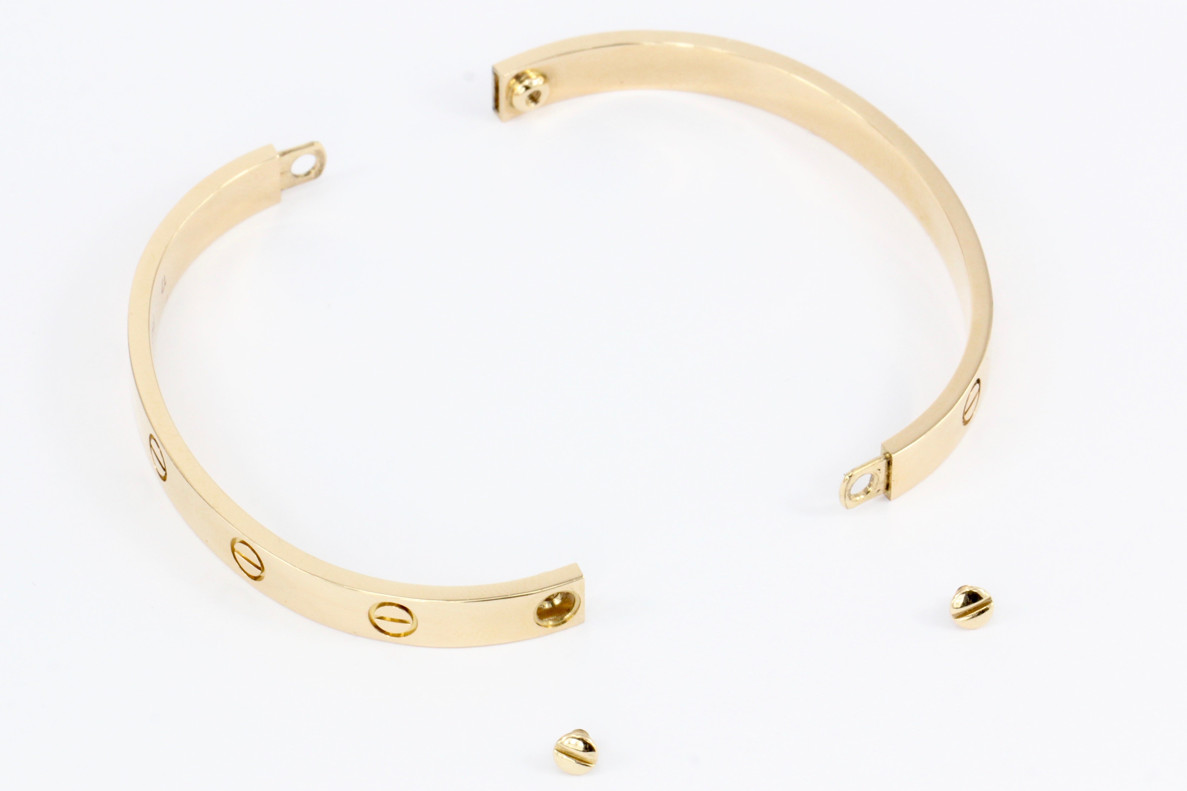 Cartier Love Bracelet Rose Gold Size 17 with Box, Papers & Screwdriver - Queen May