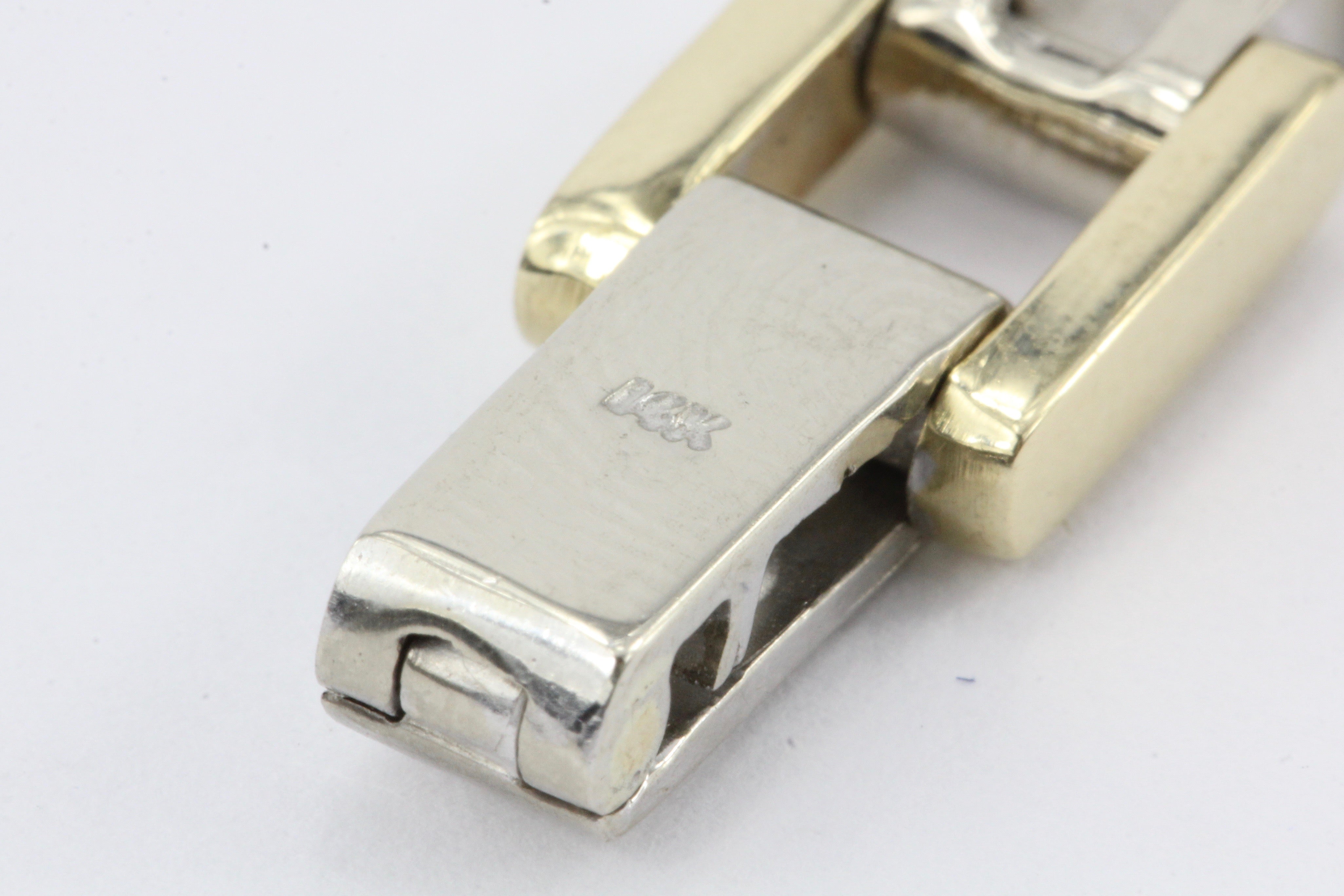 Men's 14K White & Yellow Gold Station Diamond Bracelet - Queen May