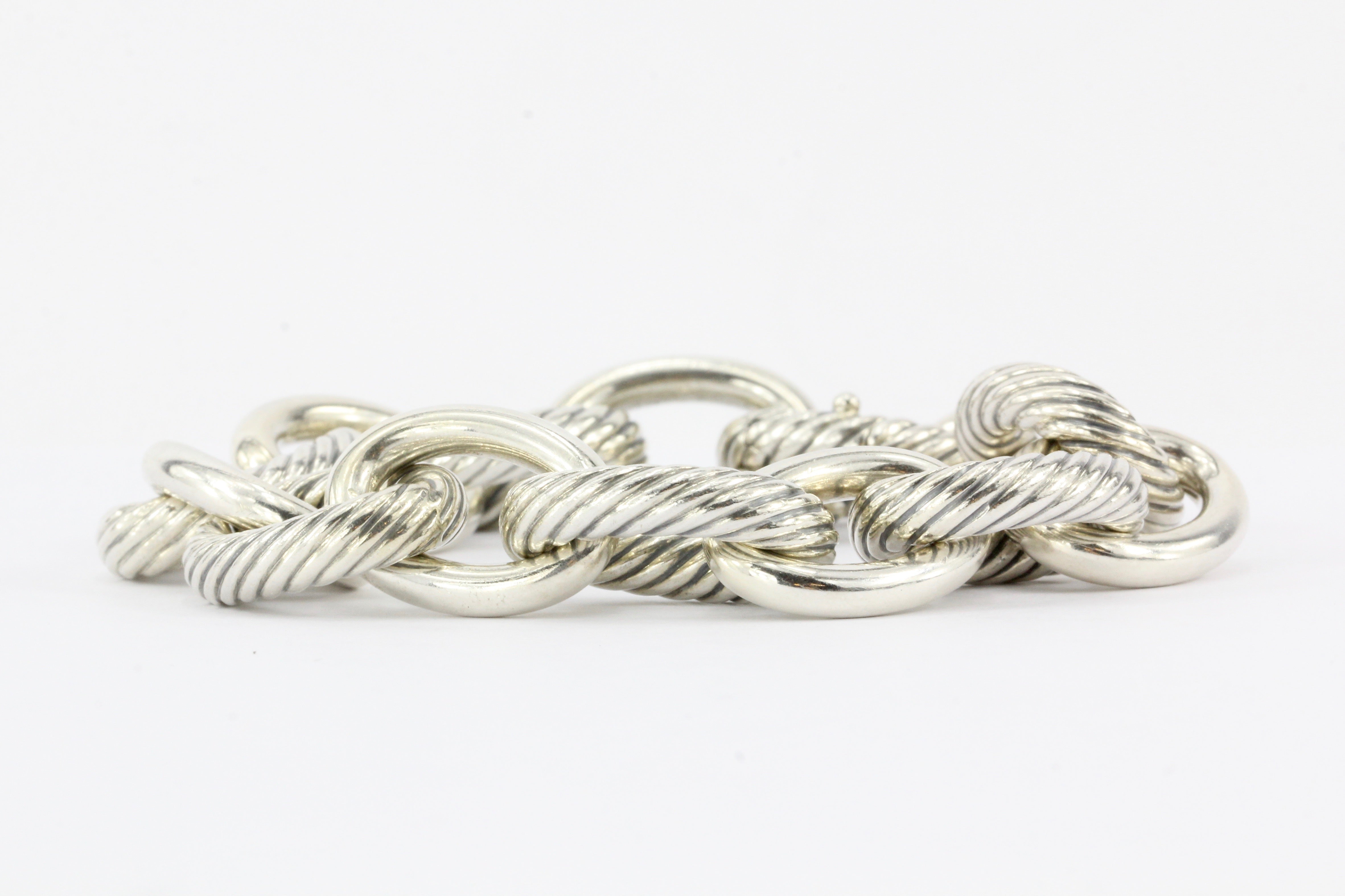 David Yurman Extra Large Oval Link Bracelet - Queen May