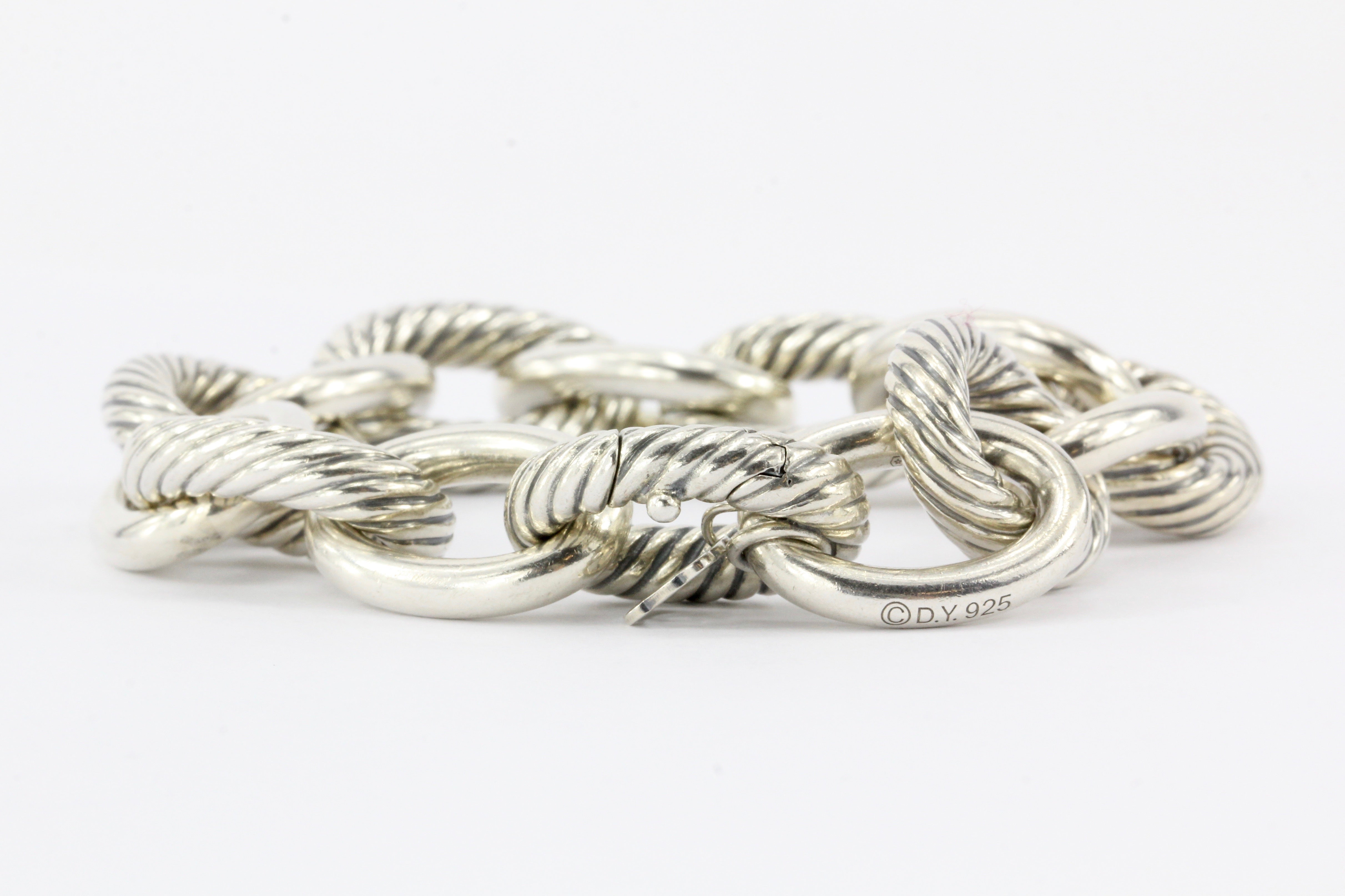 David Yurman Extra Large Oval Link Bracelet - Queen May