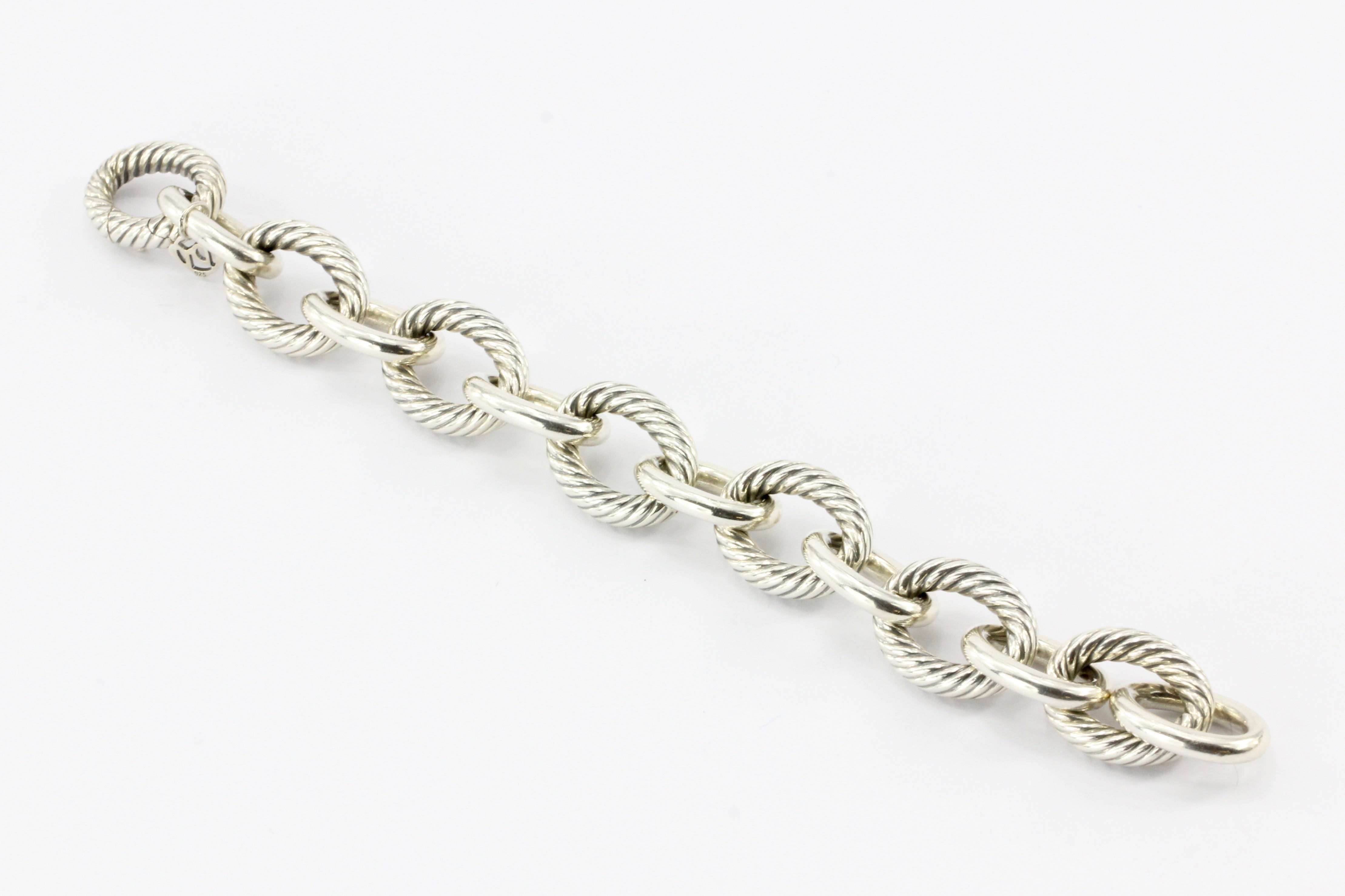 David Yurman Extra Large Oval Link Bracelet - Queen May
