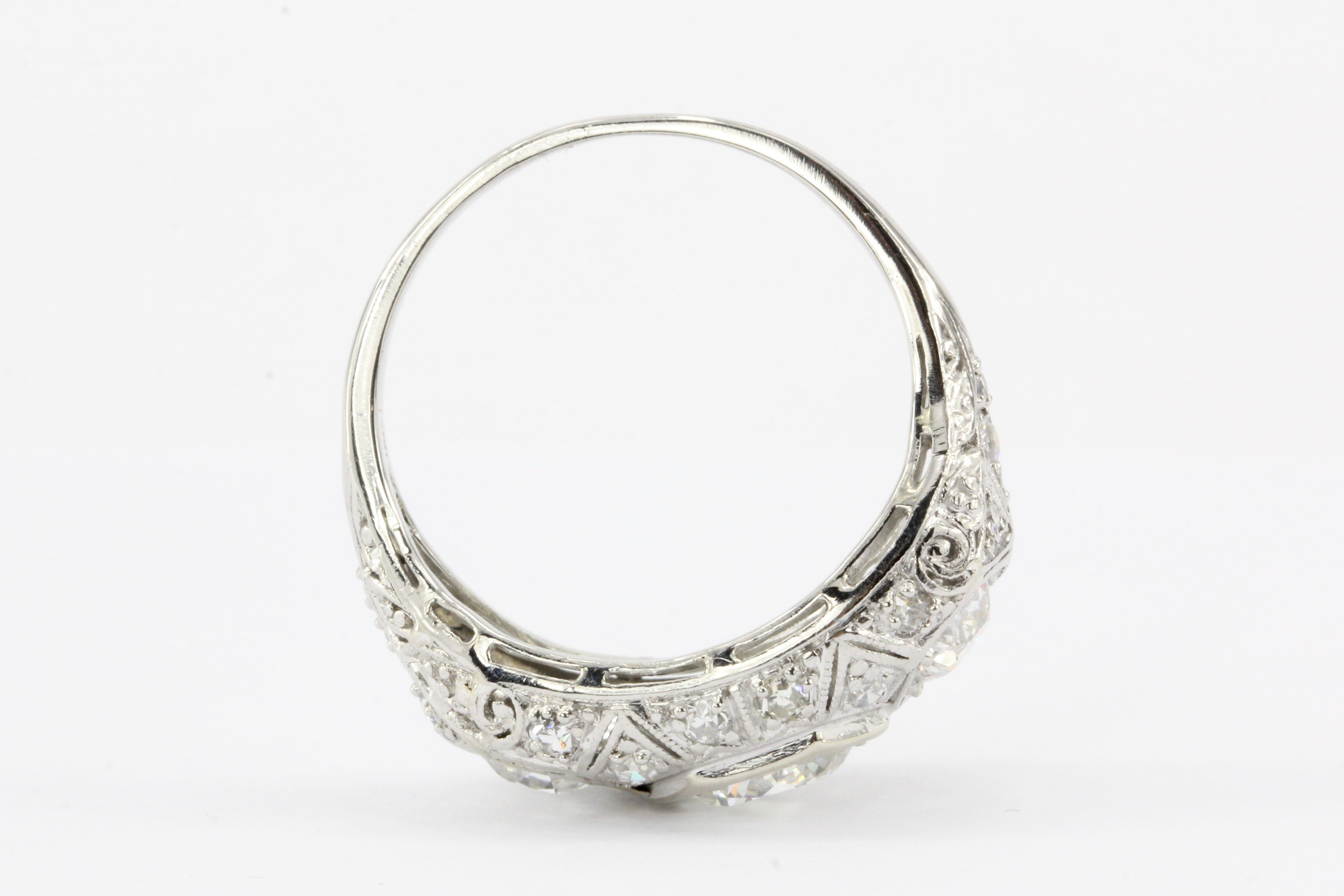 Platinum Art Deco Diamond Ring c.1930's - Queen May
