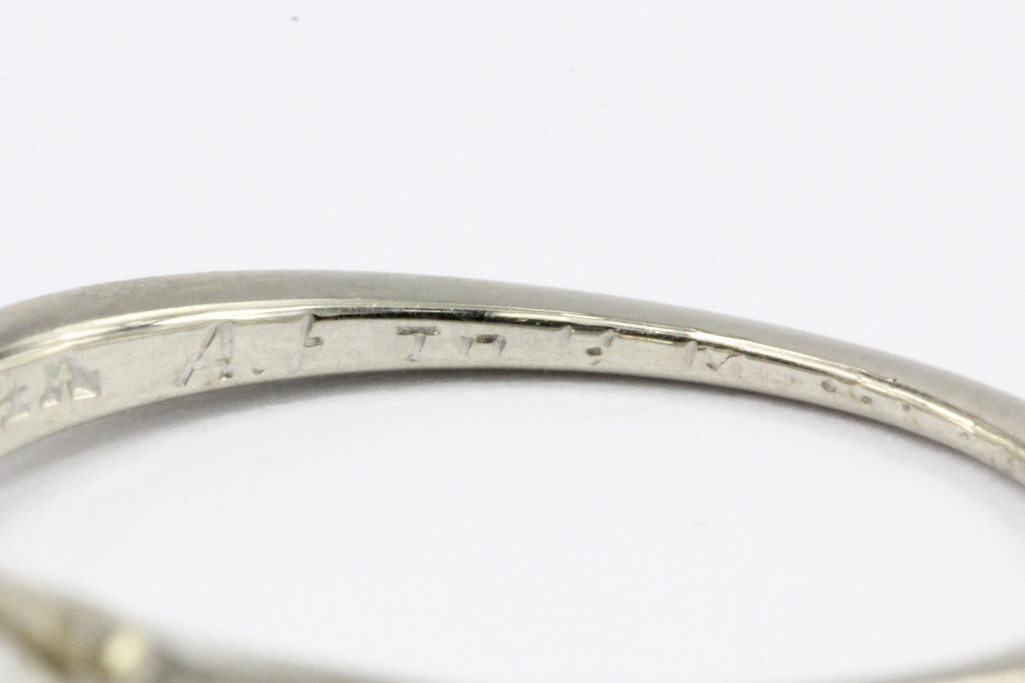 Vintage 14K White Gold .65 Carat Diamond Solitaire Engagement Ring - Queen May