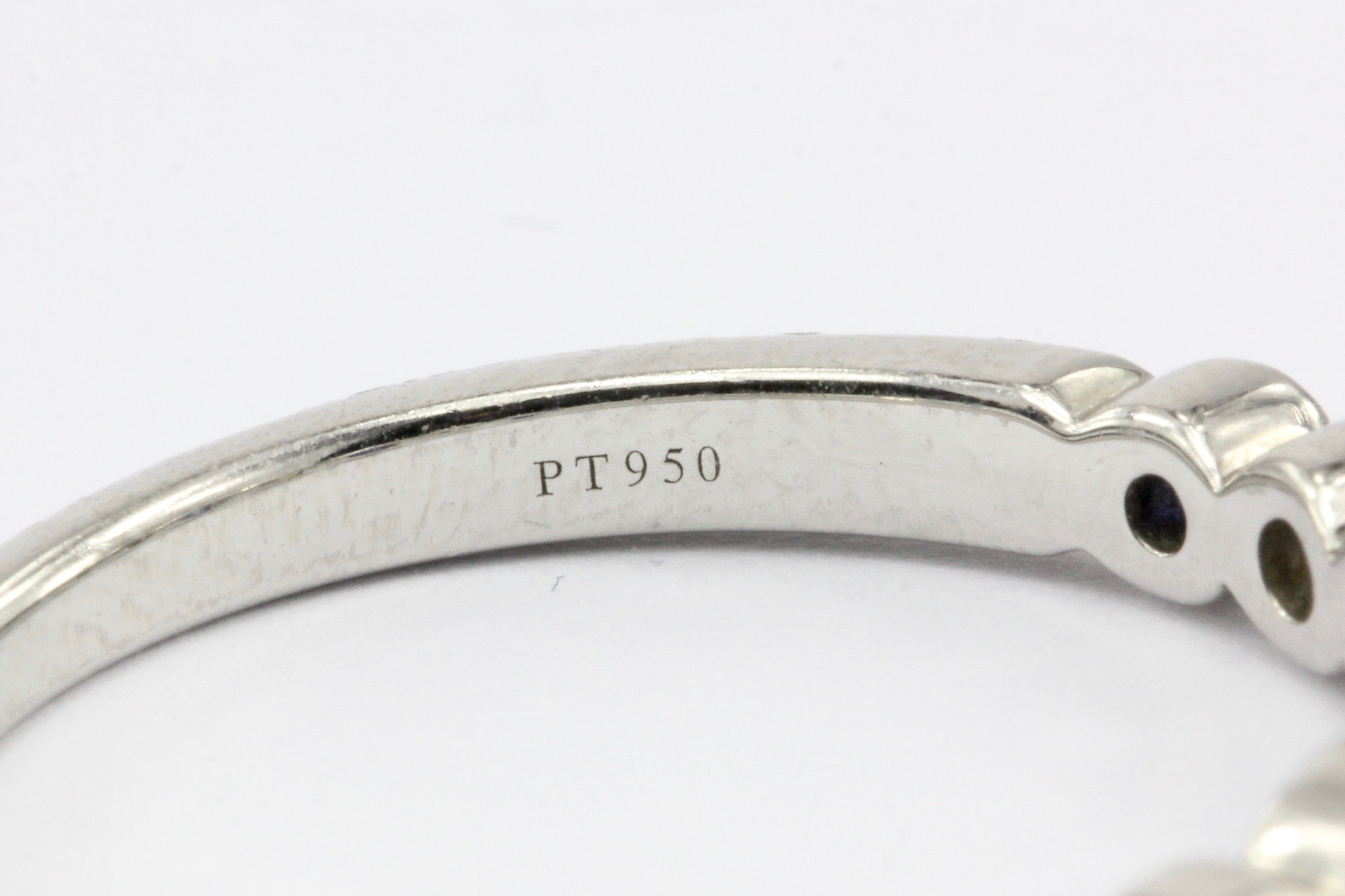 Tiffany & Co Platinum Jazz Sapphire and Diamond Band Ring Size 7.5 - Queen May