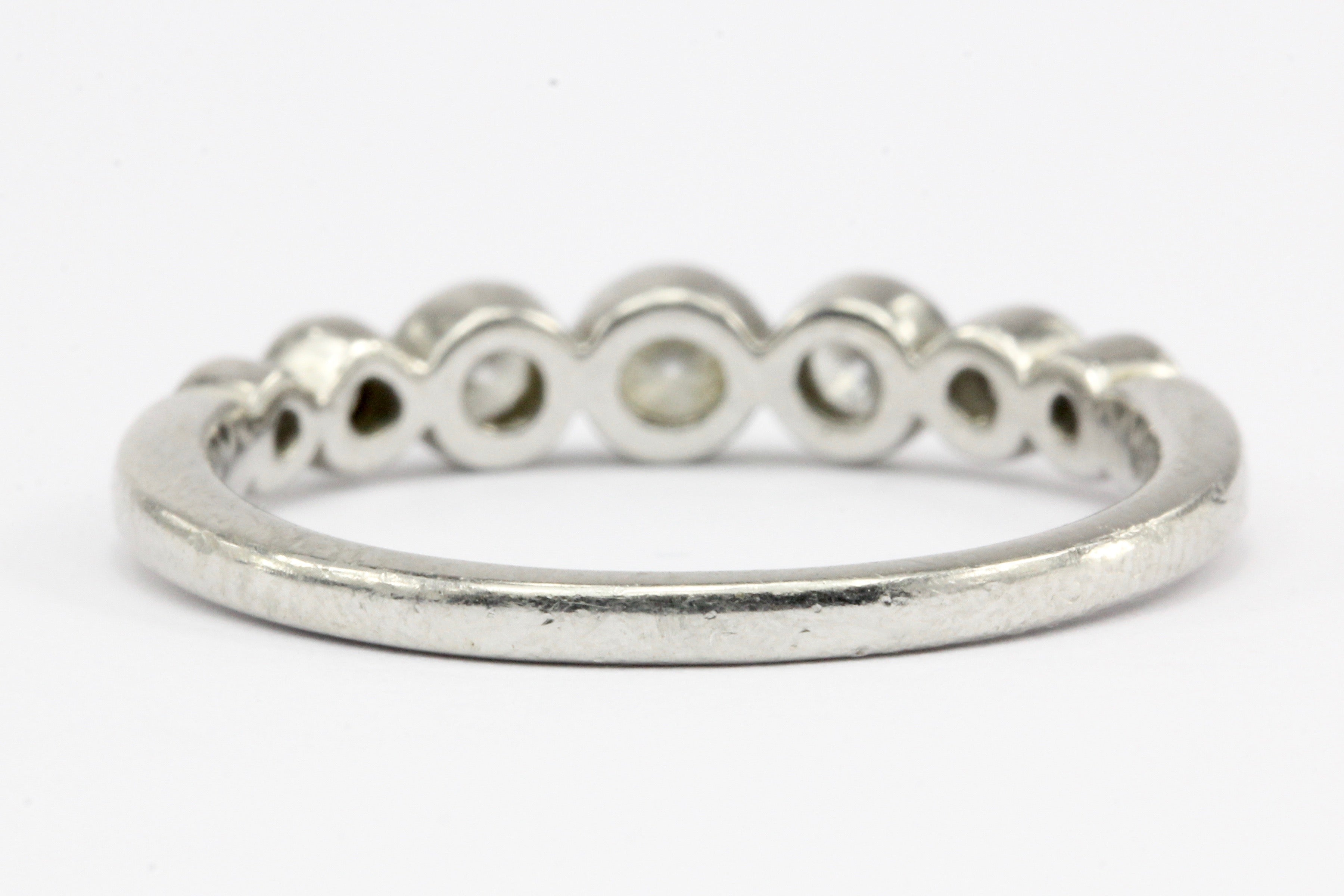 Tiffany & Co Jazz Platinum Diamond Graduated Band Ring Size 7.5 - Queen May