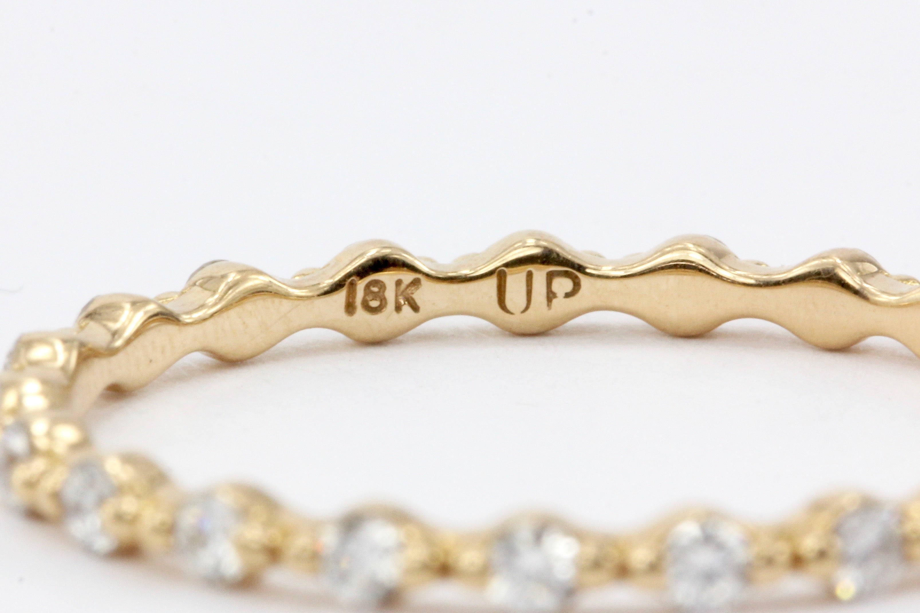 18K Rose Gold .35 CTW Eternity Band - Queen May