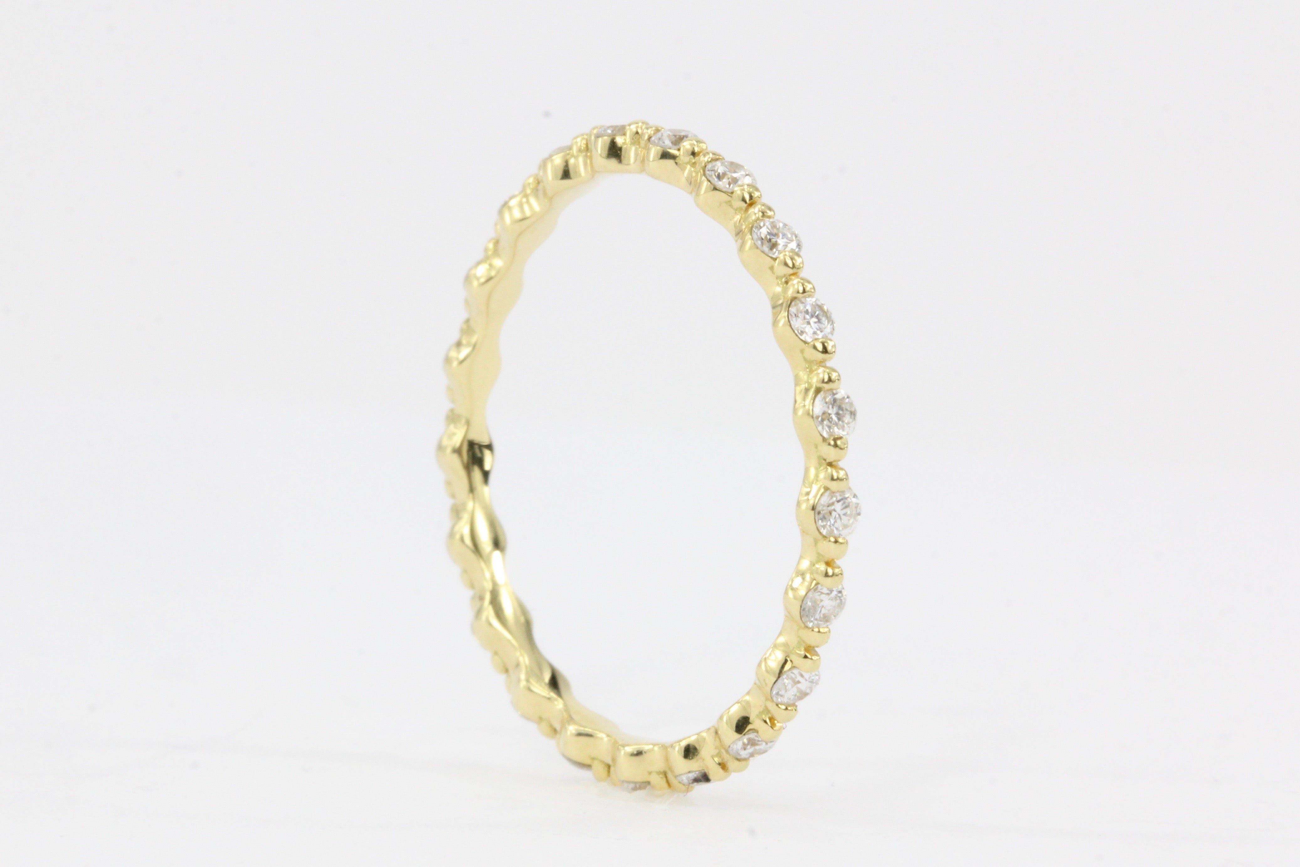 18K Yellow Gold .35 CTW Eternity Band Size 6 - Queen May