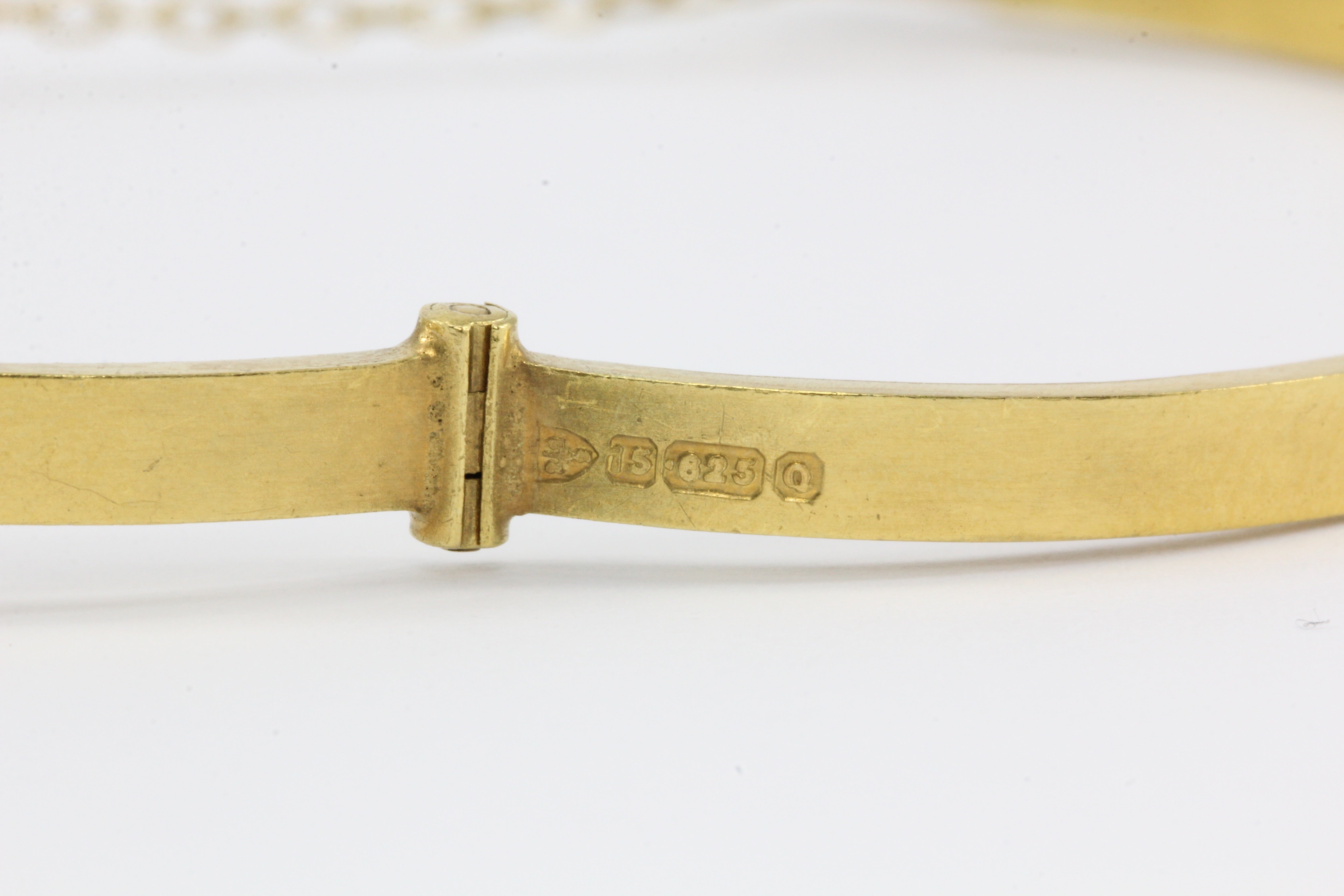 Victorian 15 CT Diamond and Ruby Starburst Bangle Bracelet c.1899 - Queen May