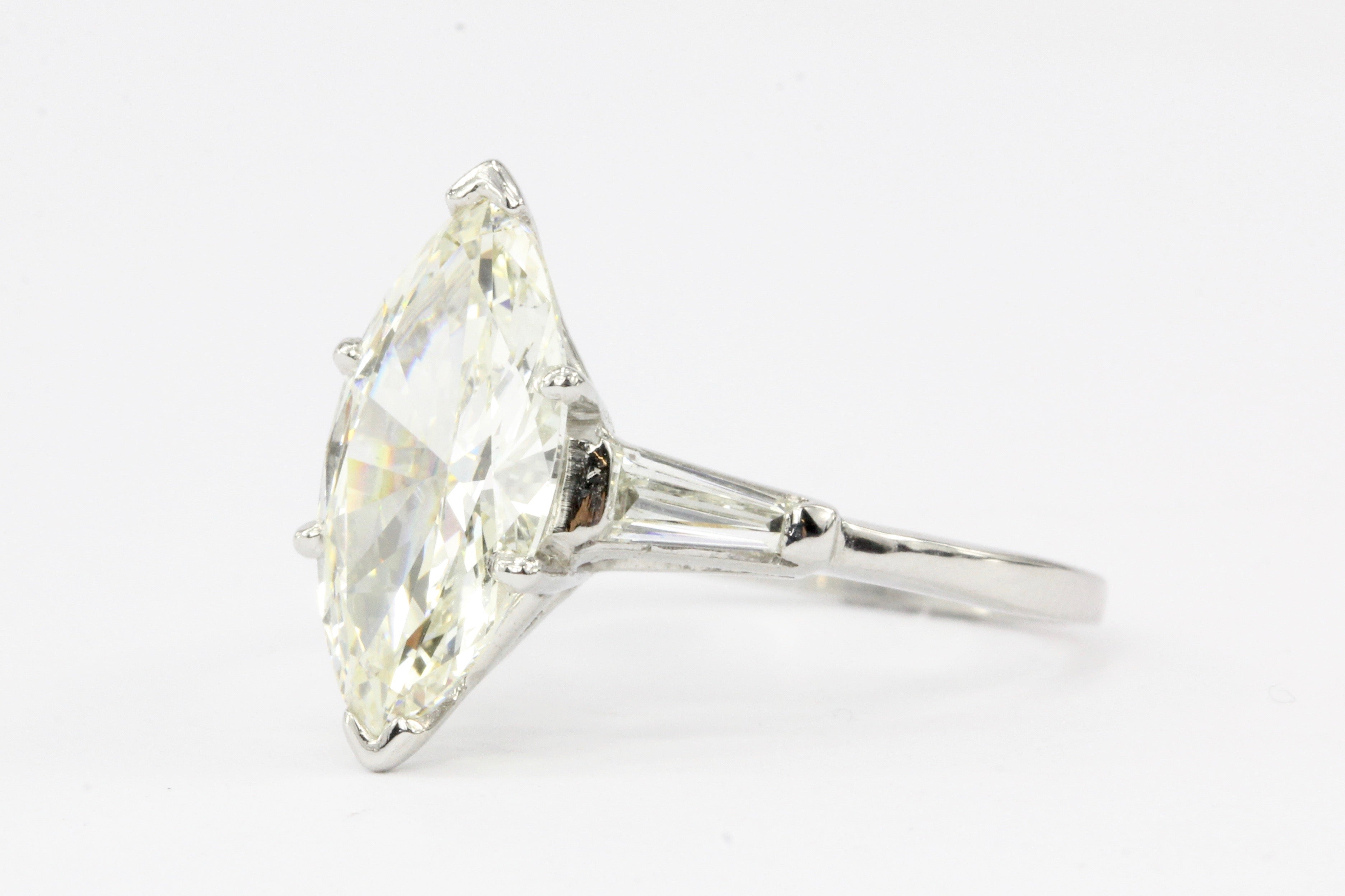 GIA Platinum 2.3 Carat Marquise Diamond Ring - Queen May