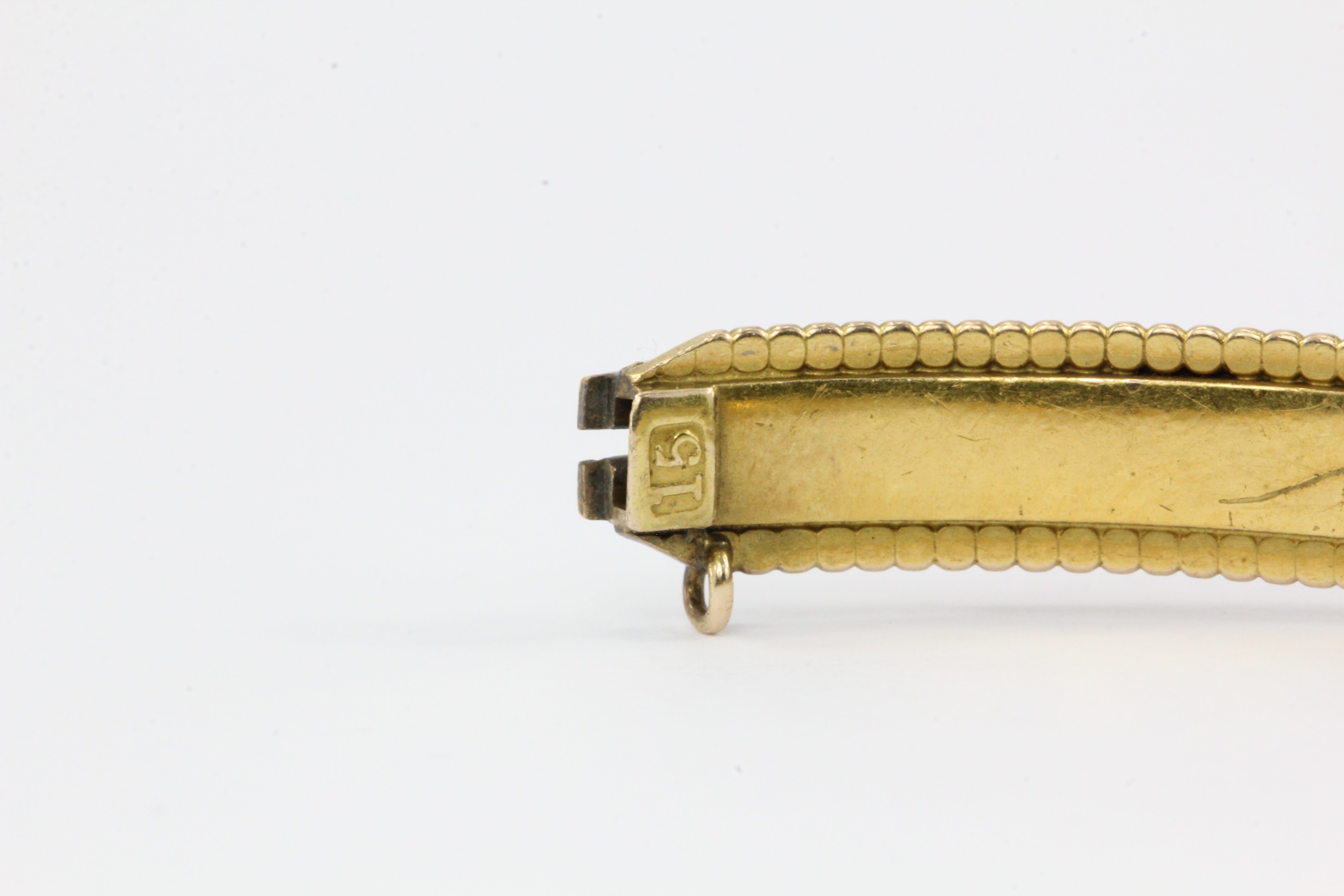 Victorian 15 CT Ruby & Old Mine Diamond Bangle Bracelet - Queen May