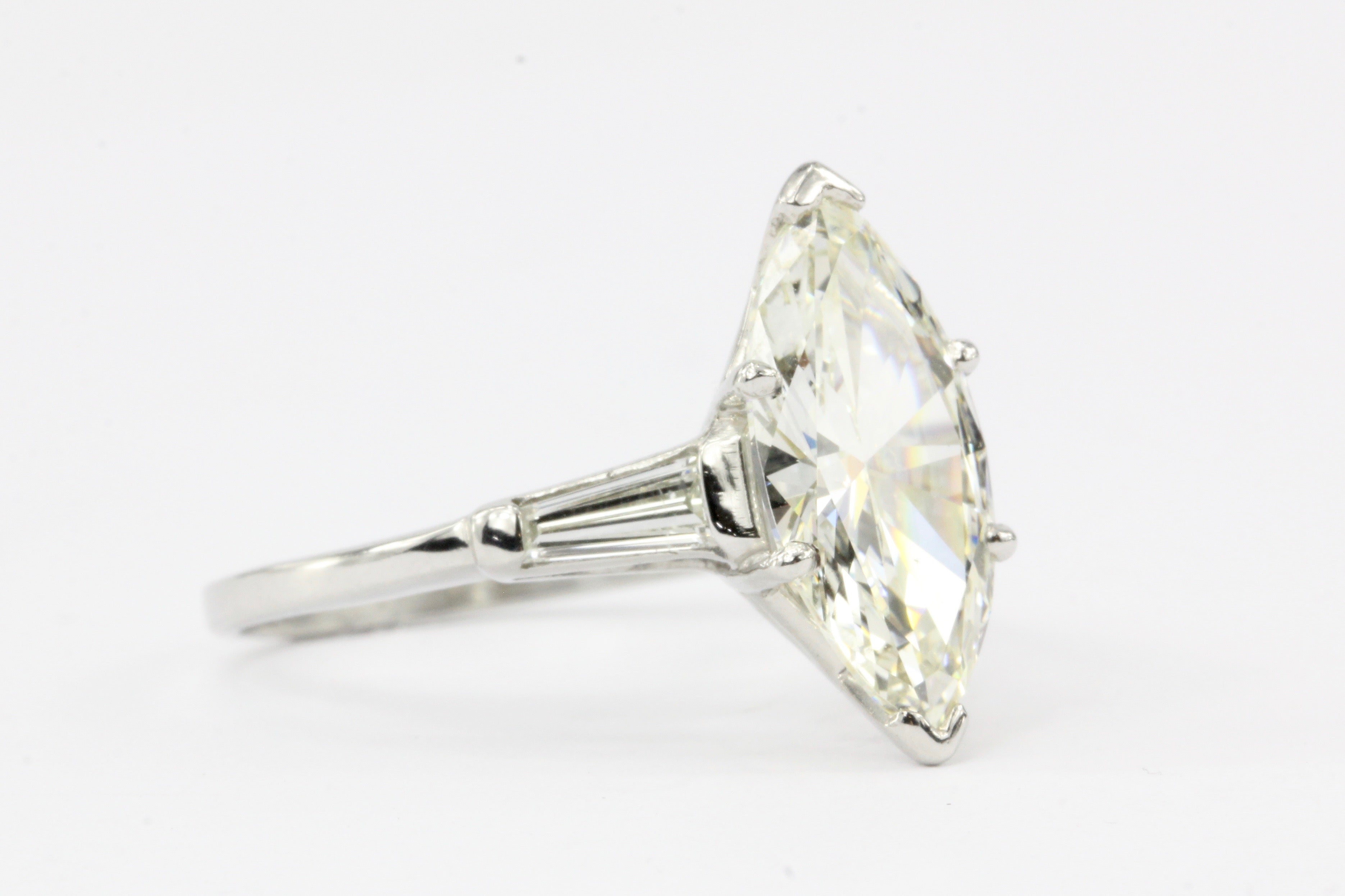 GIA Platinum 2.3 Carat Marquise Diamond Ring - Queen May