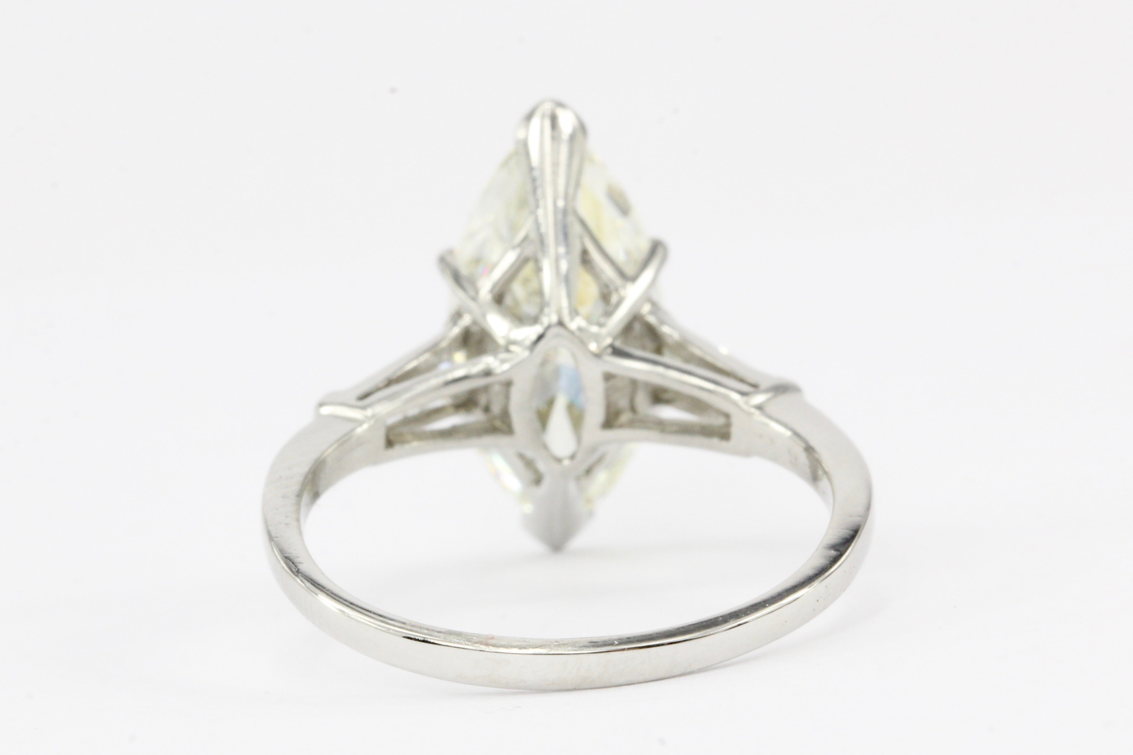 GIA Platinum 2.3 Carat Marquise Diamond Ring - Queen May
