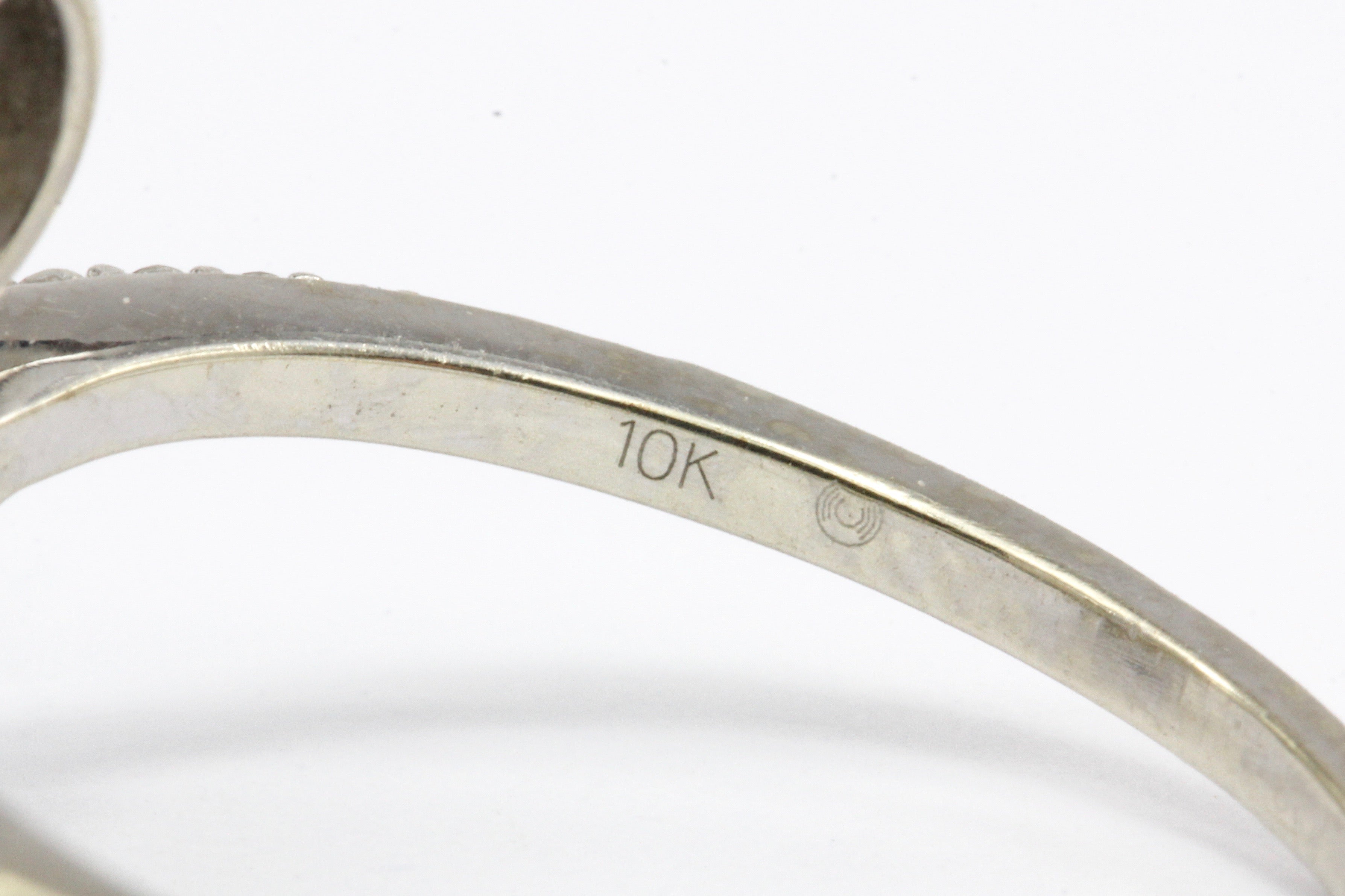 10K White Gold .50 CTW Diamond Bypass Ring Size 8 - Queen May