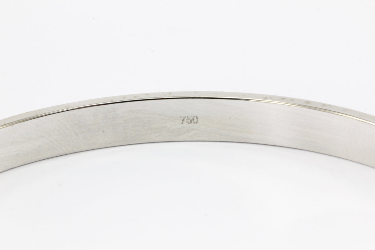 18K White Gold Cartier Love Bracelet Bangle - Queen May