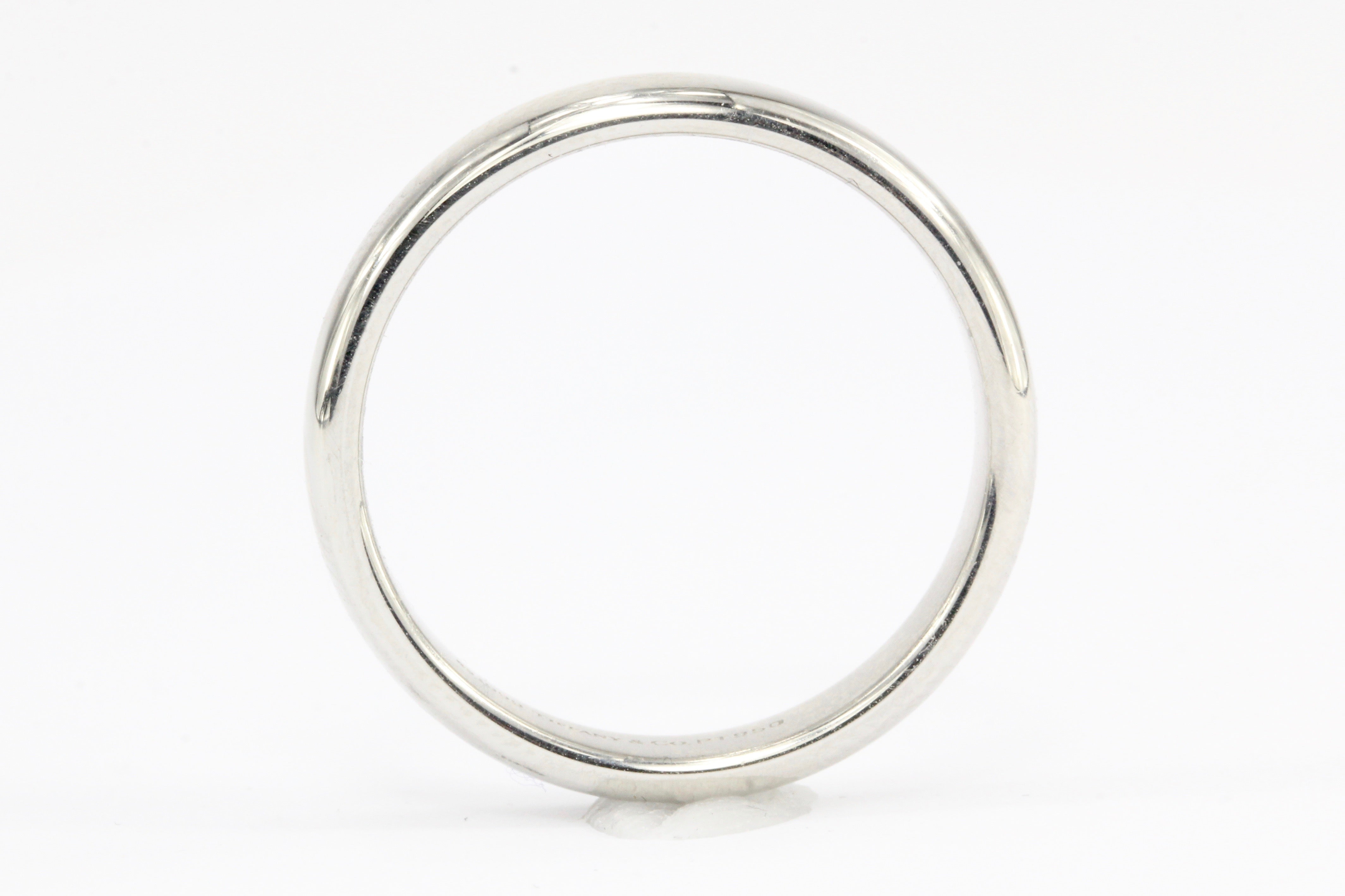 Tiffany & Co Platinum Lucida 1999 Wedding Band Ring Size 9.5 - Queen May