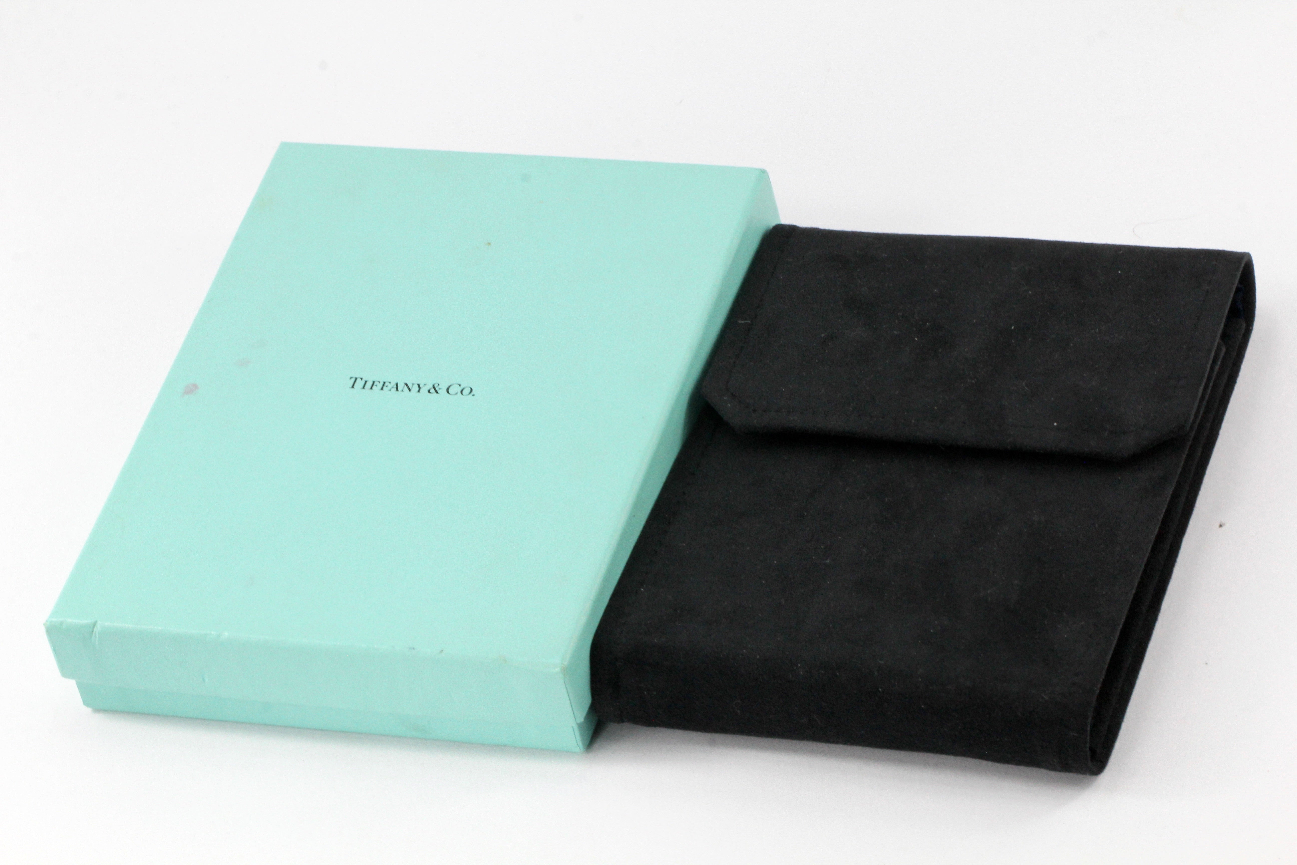 Tiffany & Co Victoria Collection Platinum Tanzanite & Diamond Pendant Necklace 16" - Queen May