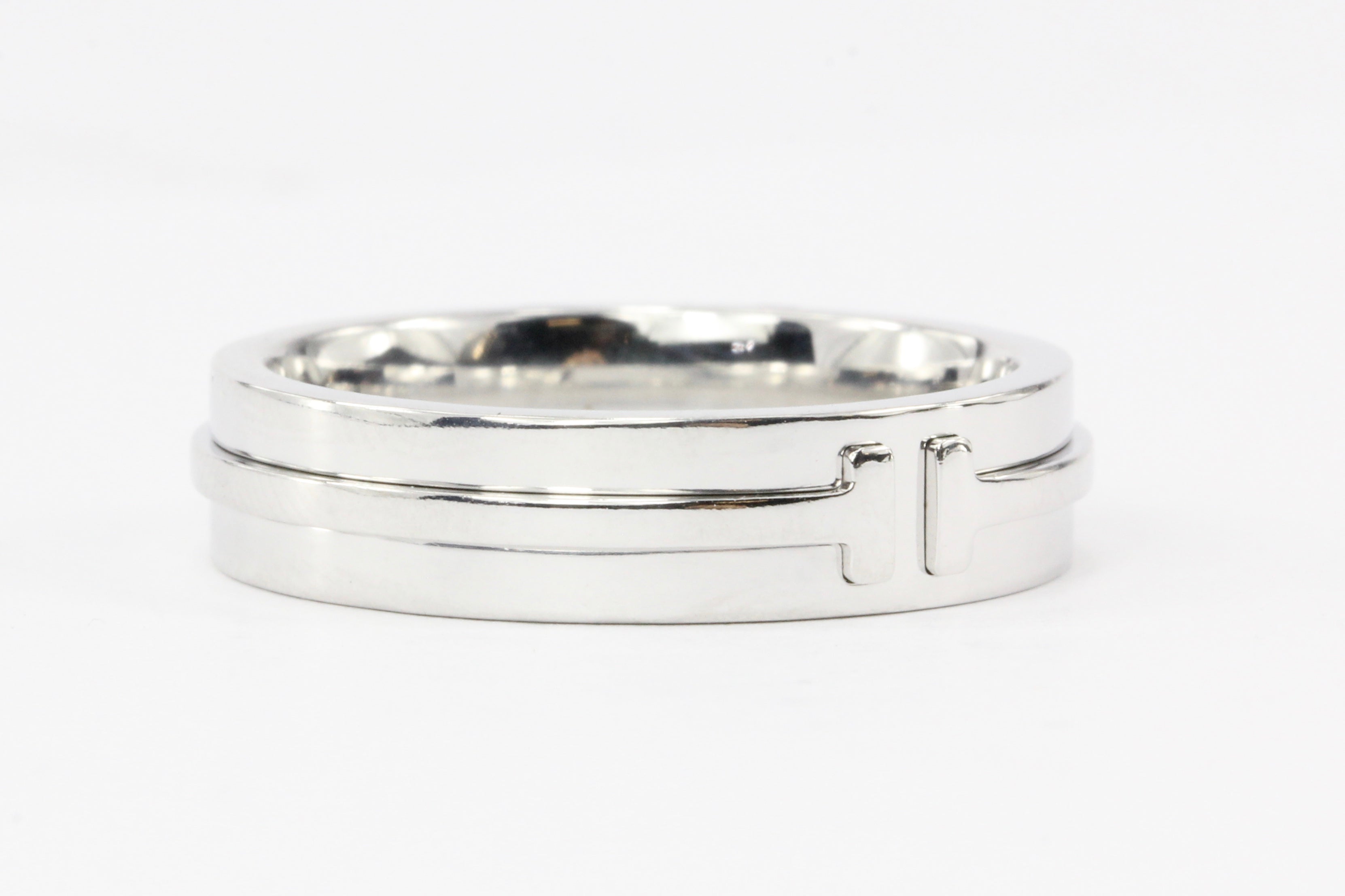 Tiffany & Co. T Two 18K White Gold Ring - Queen May