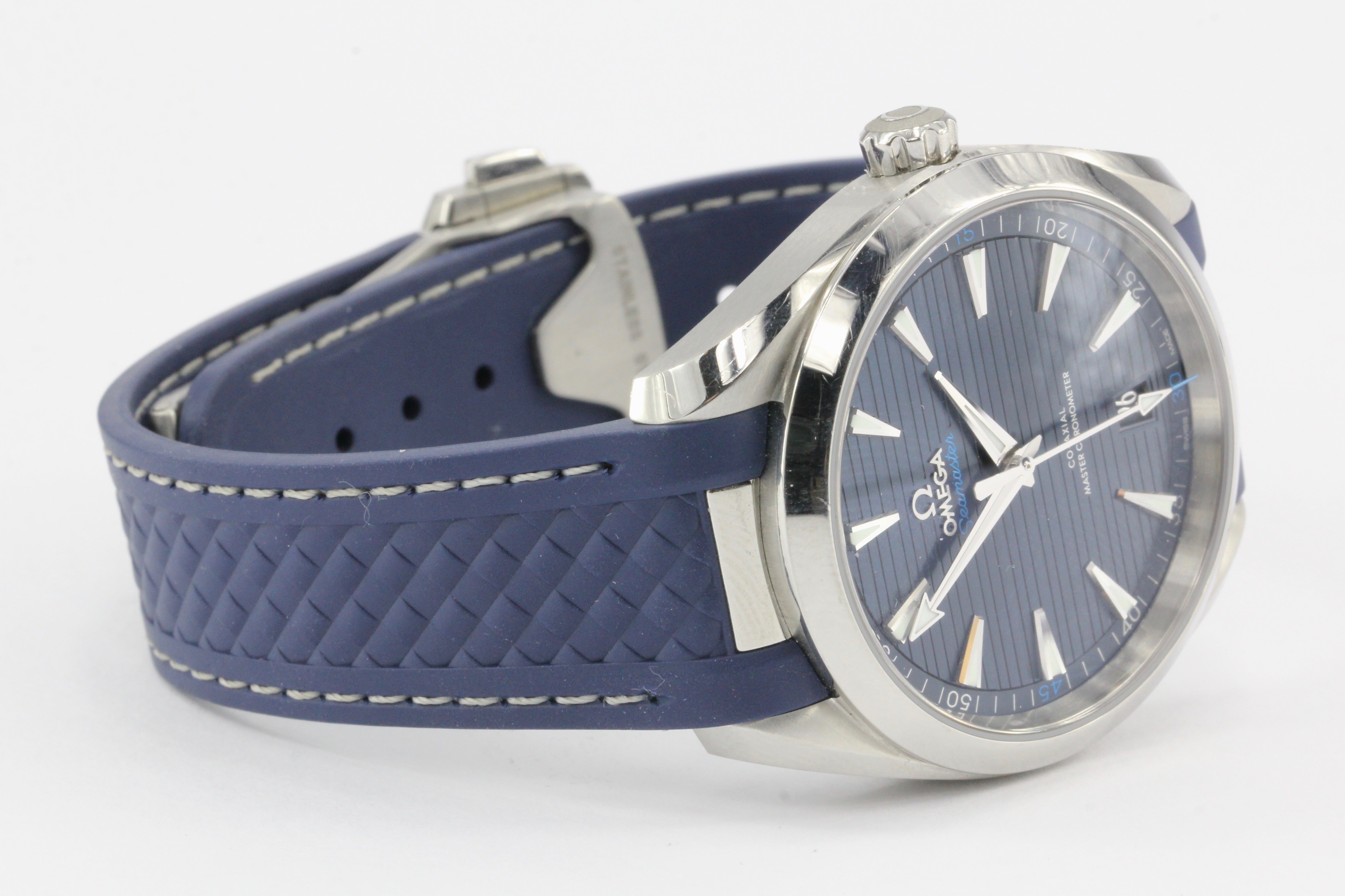 Omega 2017 Seamaster Aqua Terra Co-Axial 8900 Blue Dial Men's Automatic Watch - Queen May