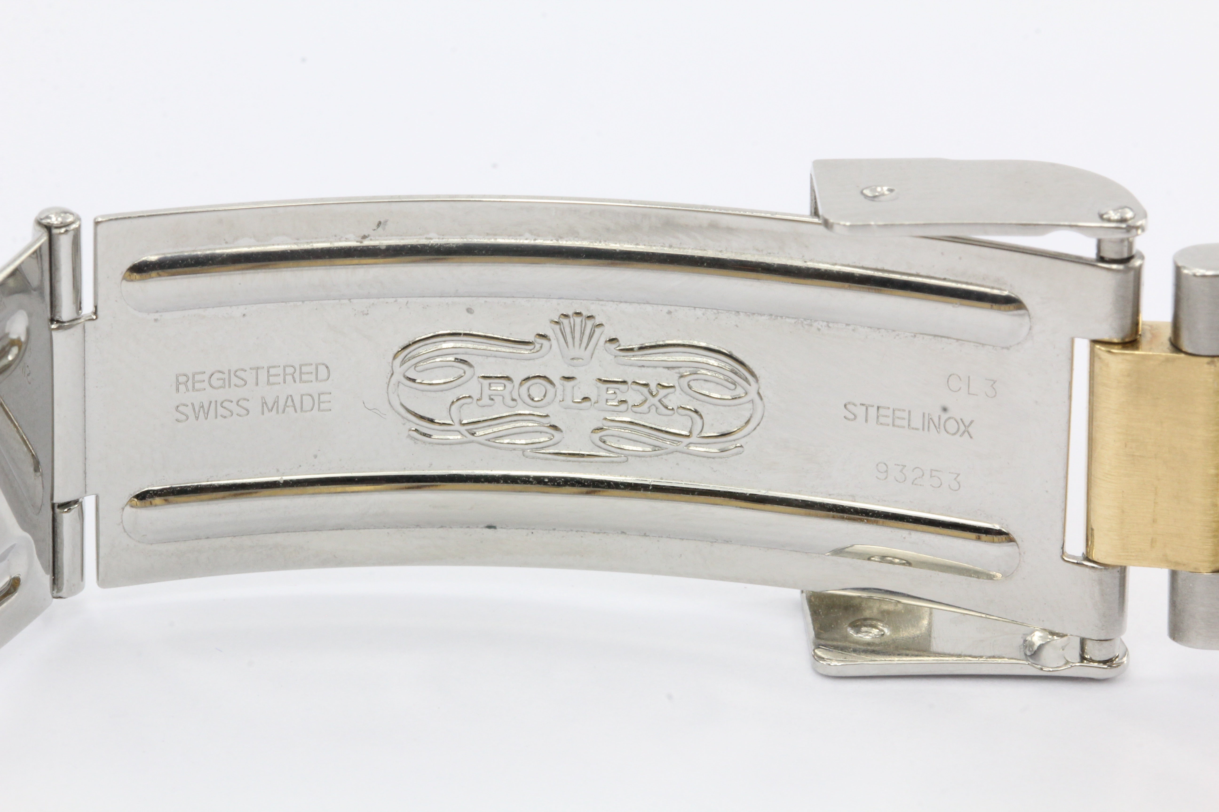 2005 Rolex Submariner 16613 Two Tone Steel 18K Gold Blue Sel No Holes Watch - Queen May