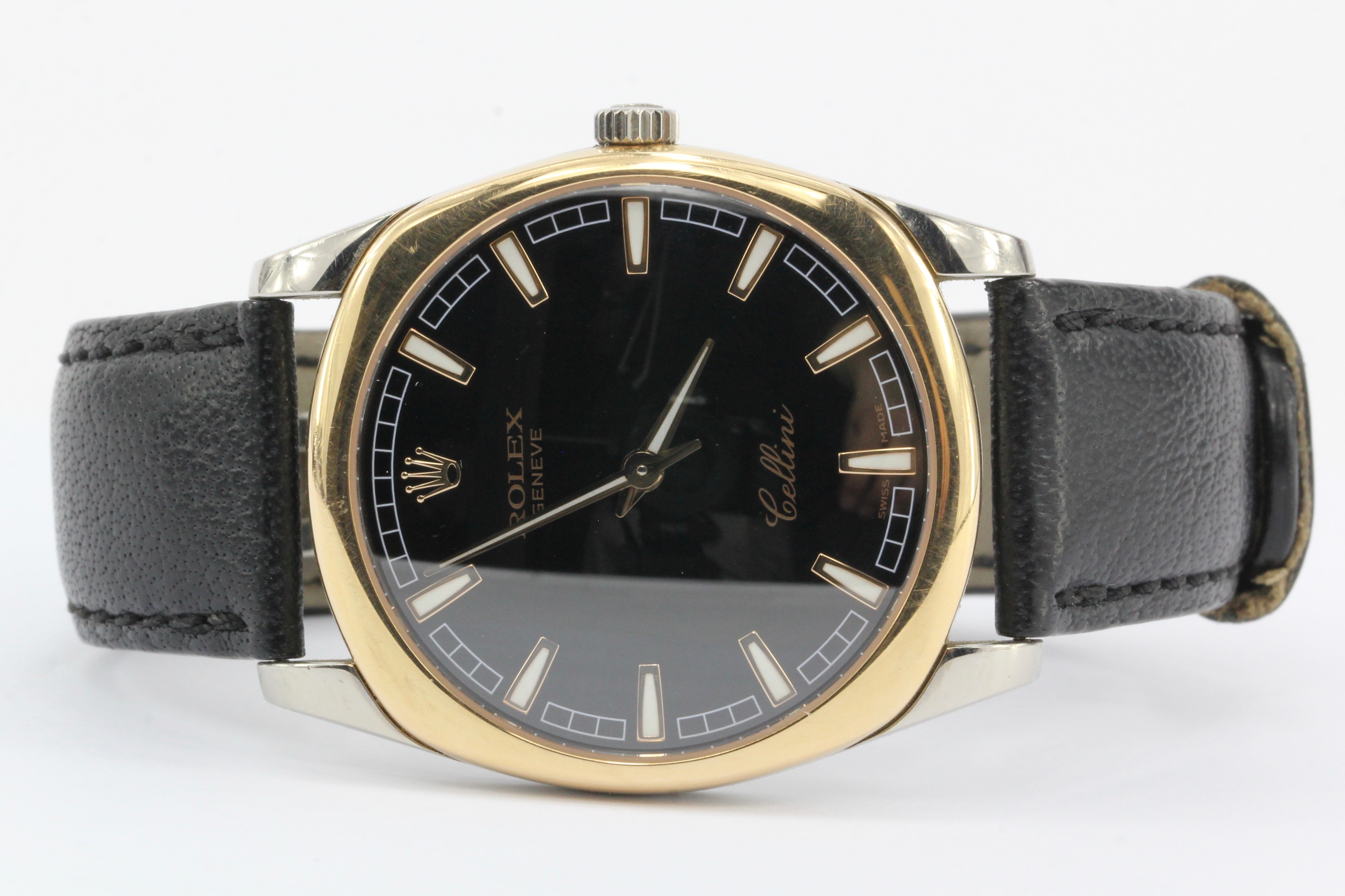 Rolex Cellini Danaos Pink & White 18K Gold Mens Watch 4243/9BIC - Queen May