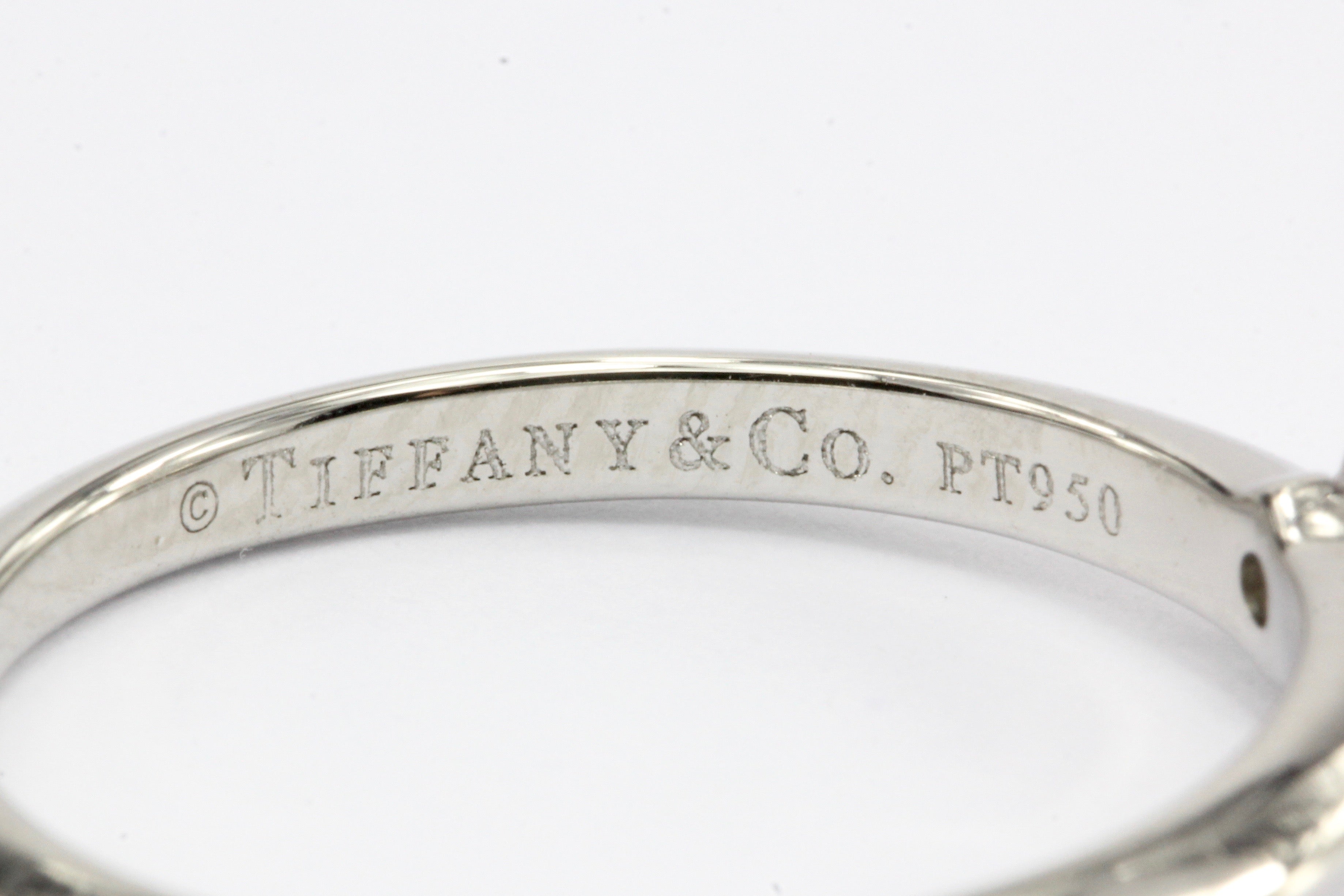 Tiffany & Co Platinum & Princes Cut Diamond Solitaire Engagement Ring - Queen May