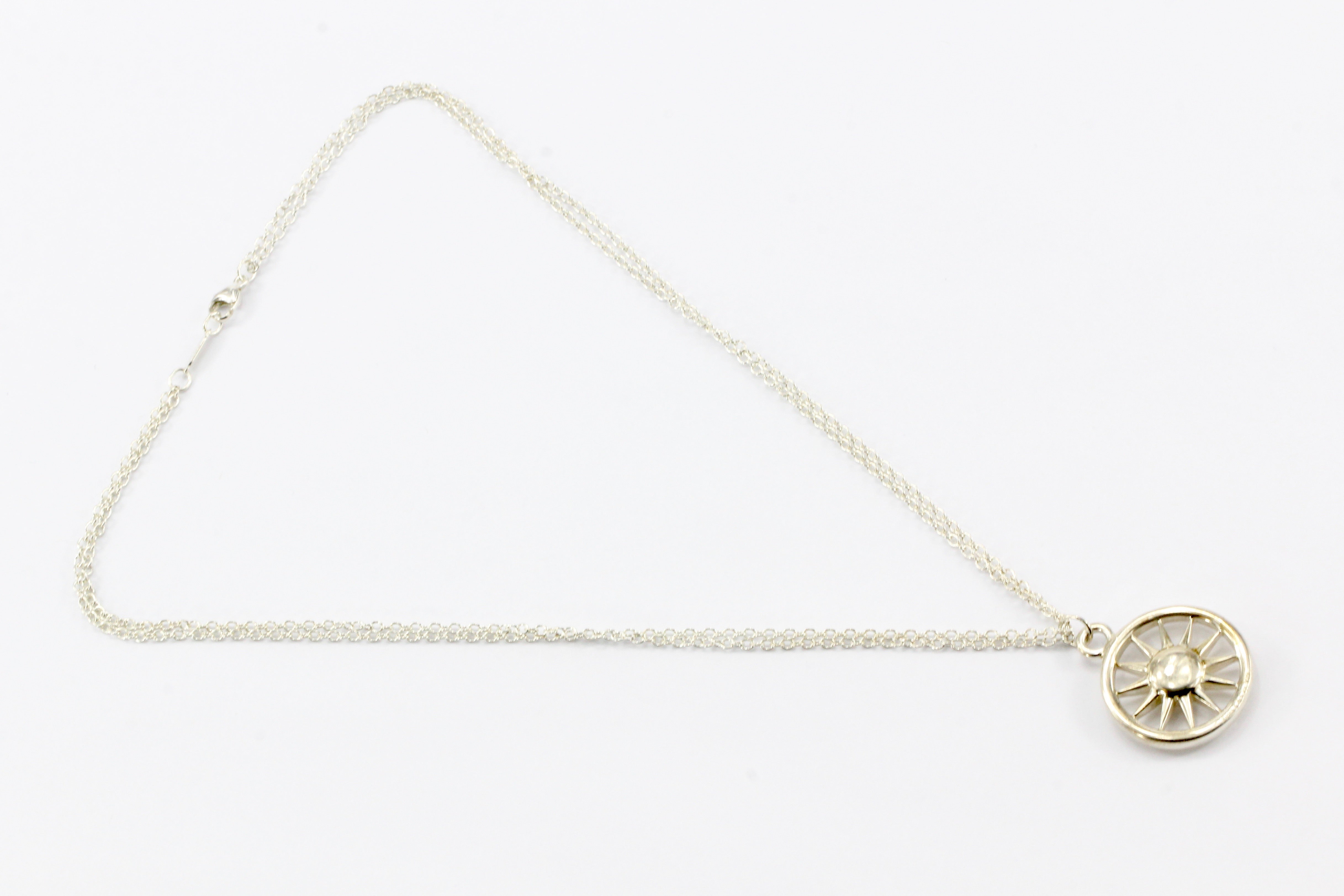 Tiffany & Co Sterling Silver Sun Necklace c.2003 - Queen May