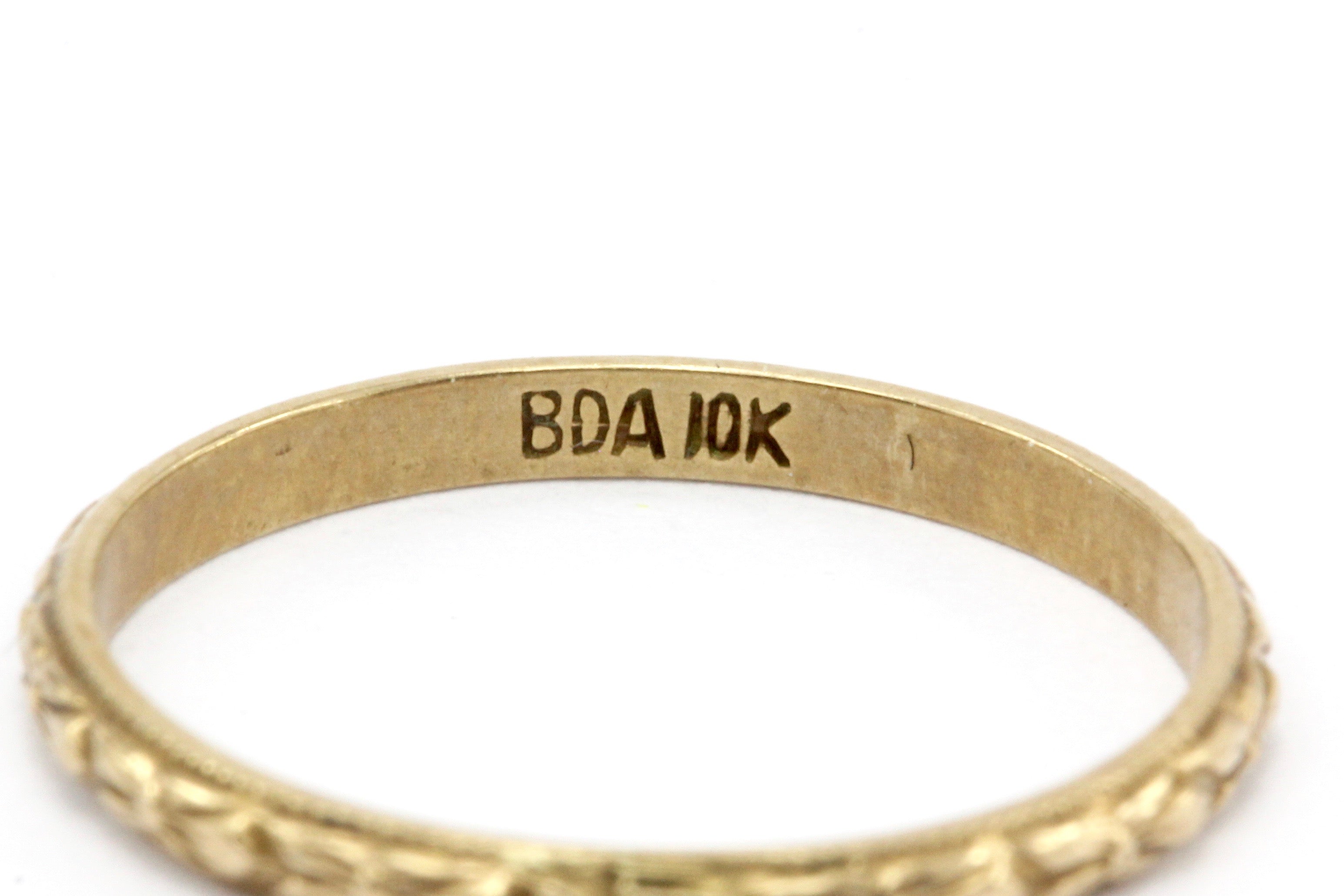 Antique 10K Gold Baby Ring - Queen May
