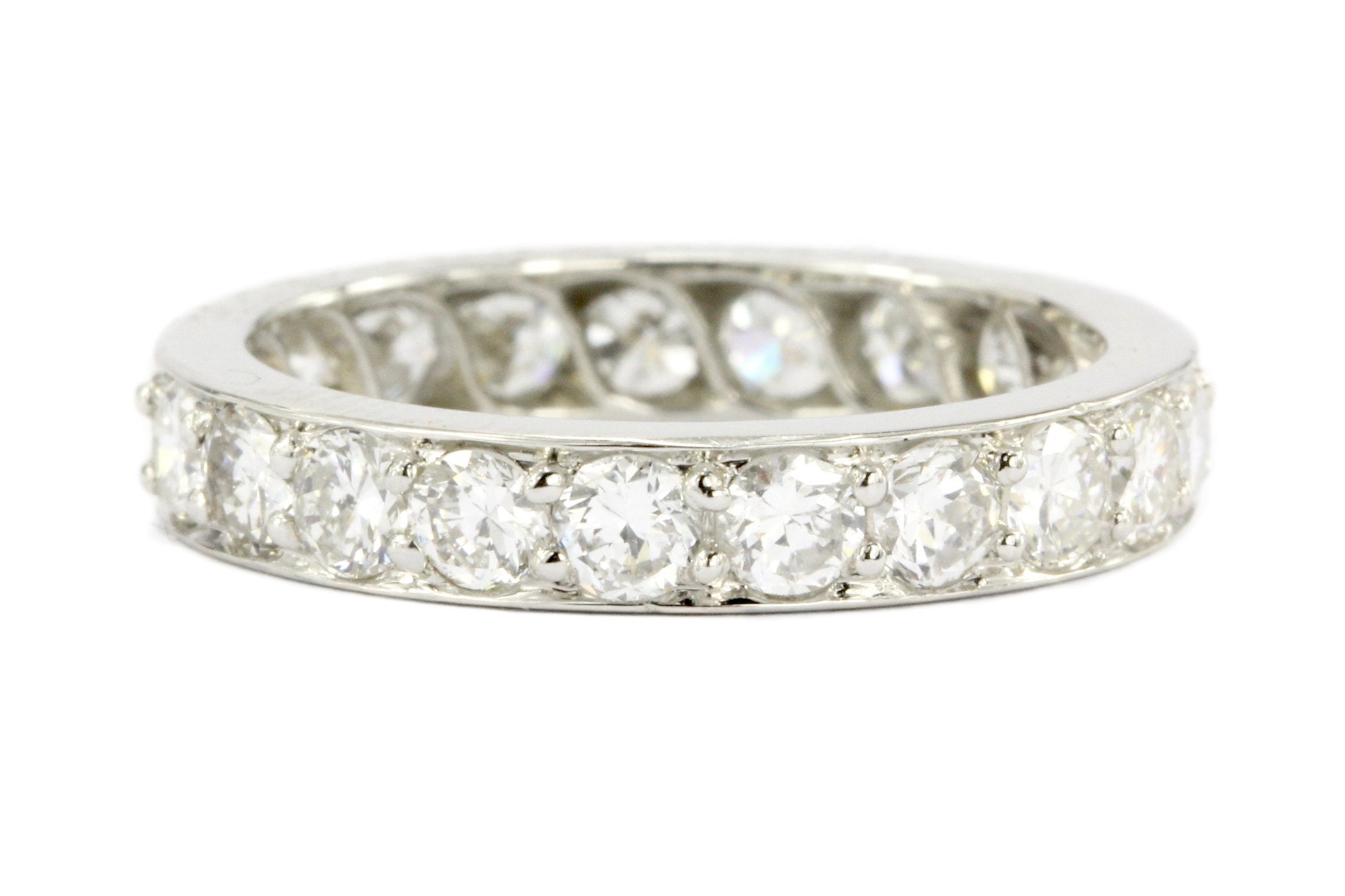 Art Deco Platinum Diamond Eternity Band Ring c.1937 - Queen May