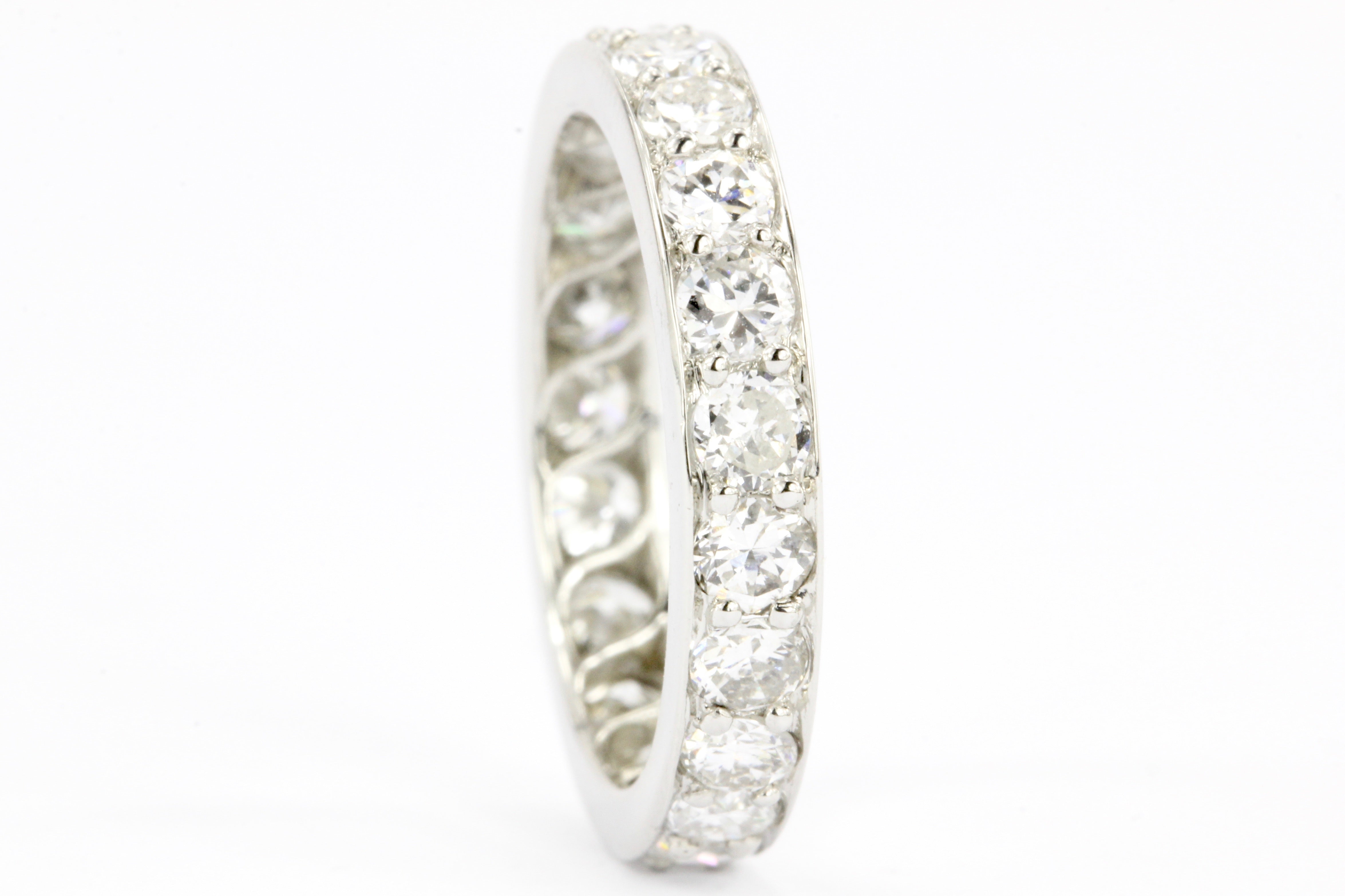 Art Deco Platinum Diamond Eternity Band Ring c.1937 - Queen May