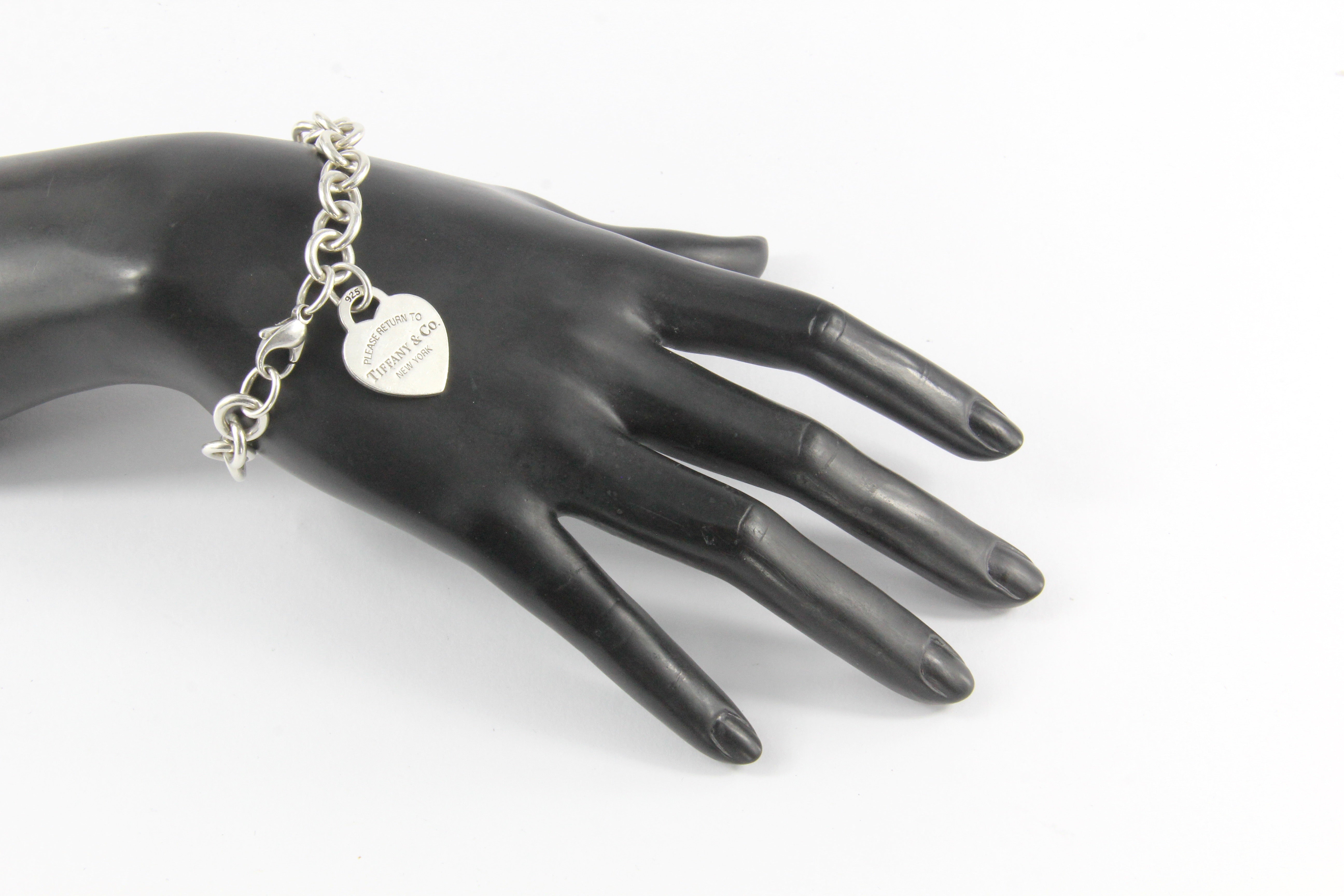 Tiffany & Co Sterling Silver Return to Tiffany Heart Tag Bracelet - Queen May