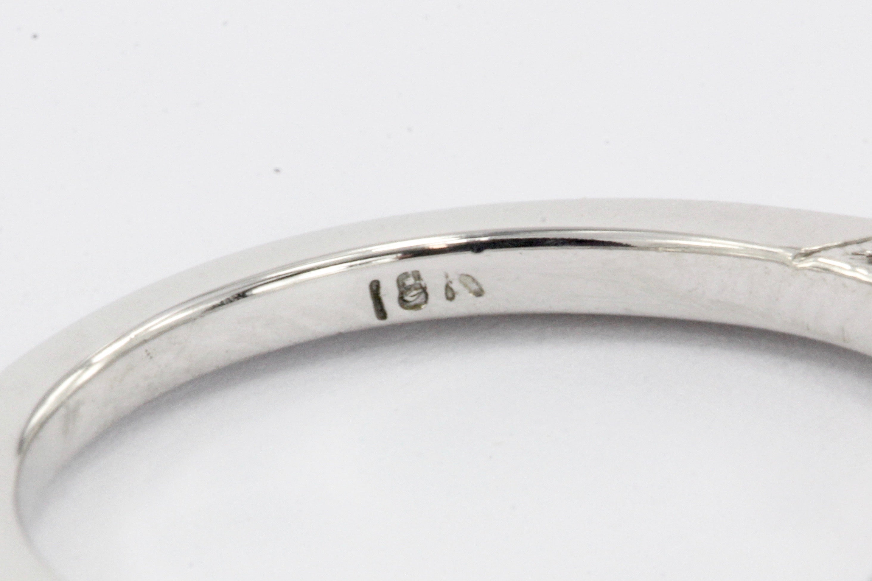 Tacori 18K White Gold Diamond Jacket Ring Size 5.75 - Queen May