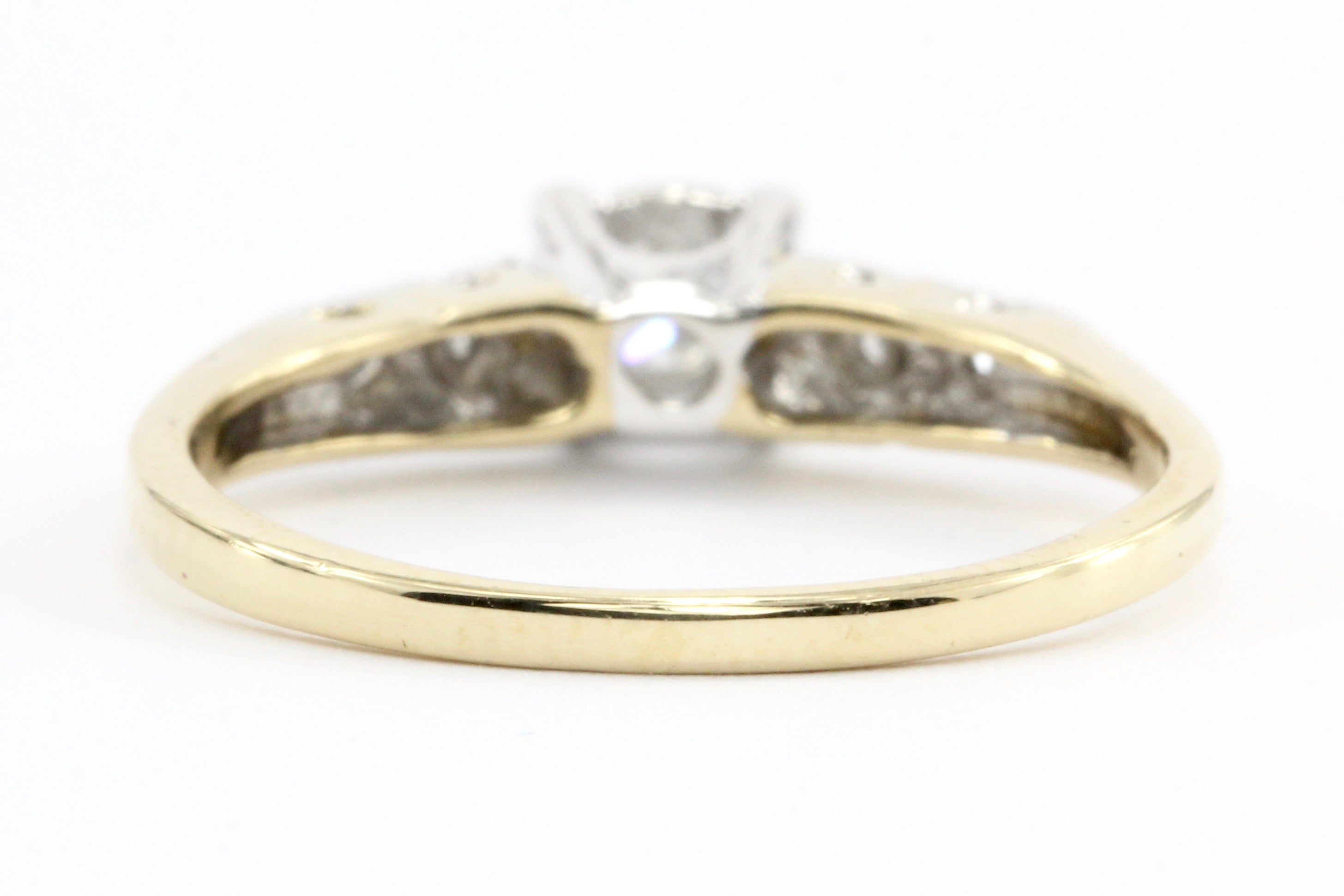 Retro 14K Gold Diamond Engagement Ring c.1940's - Queen May