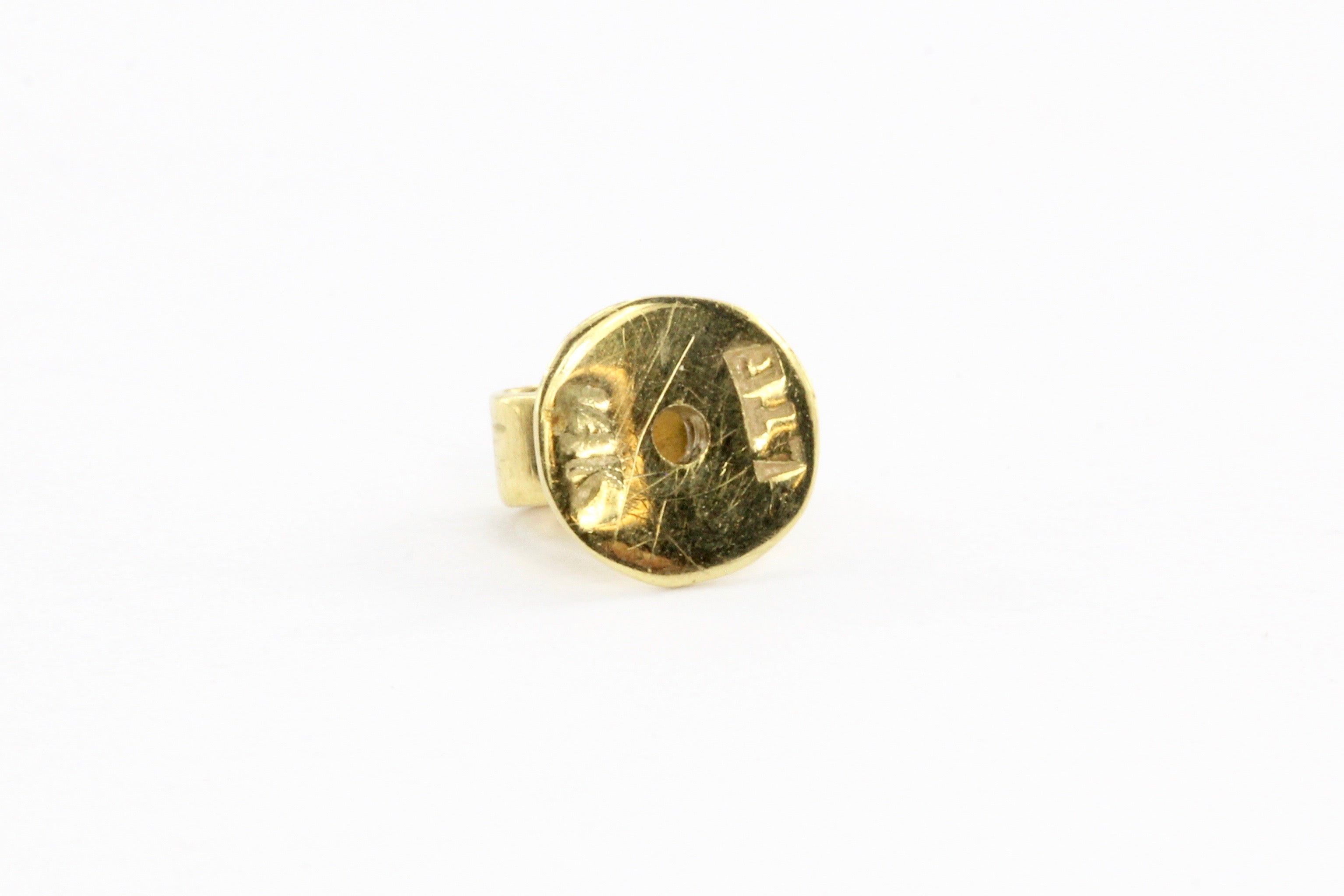 14k Gold Sapphire & Diamond Flower Earrings - Queen May