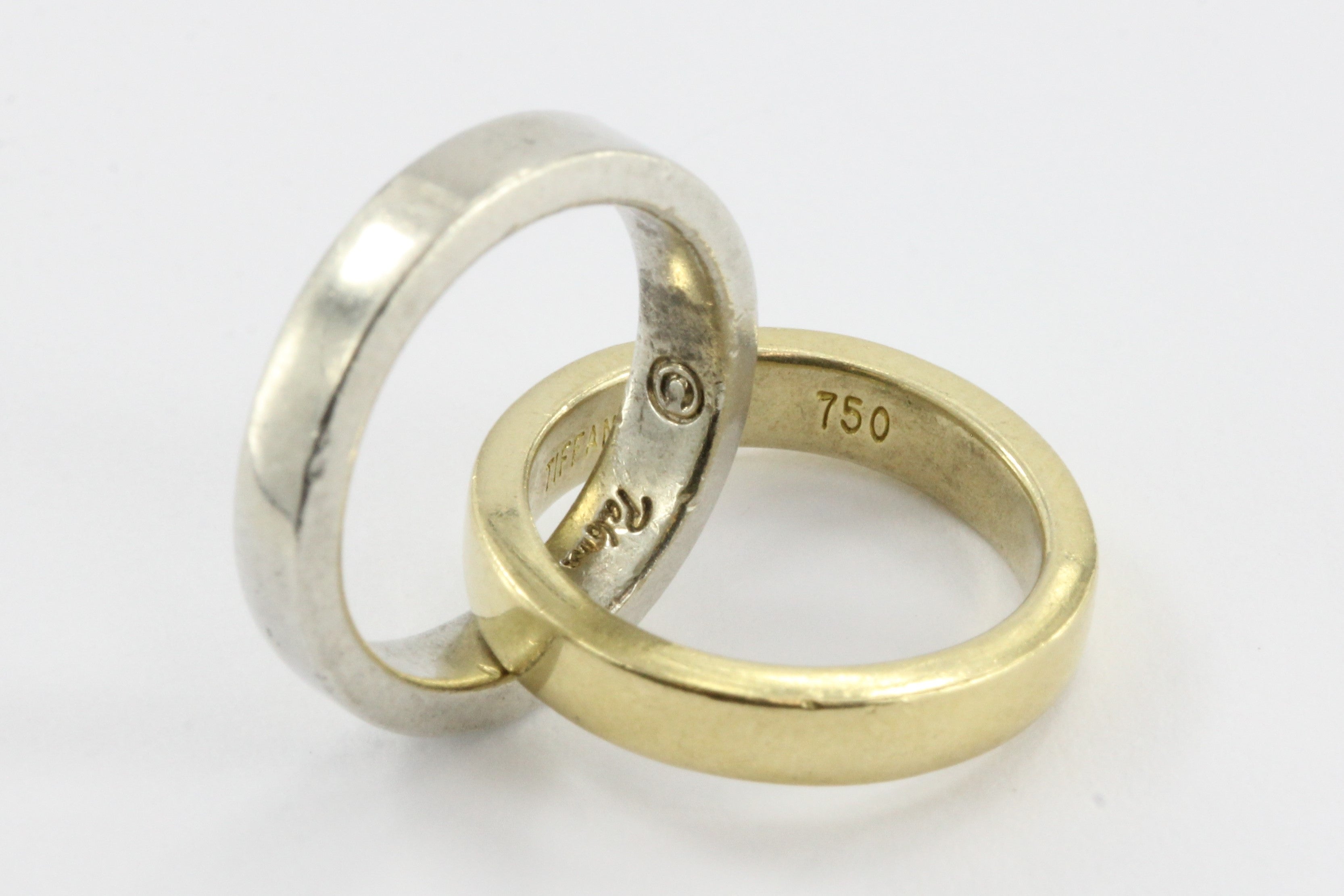 Tiffany & Co Paloma Picasso Sterling Silver 18K Gold Triple Hoop Earrings - Queen May