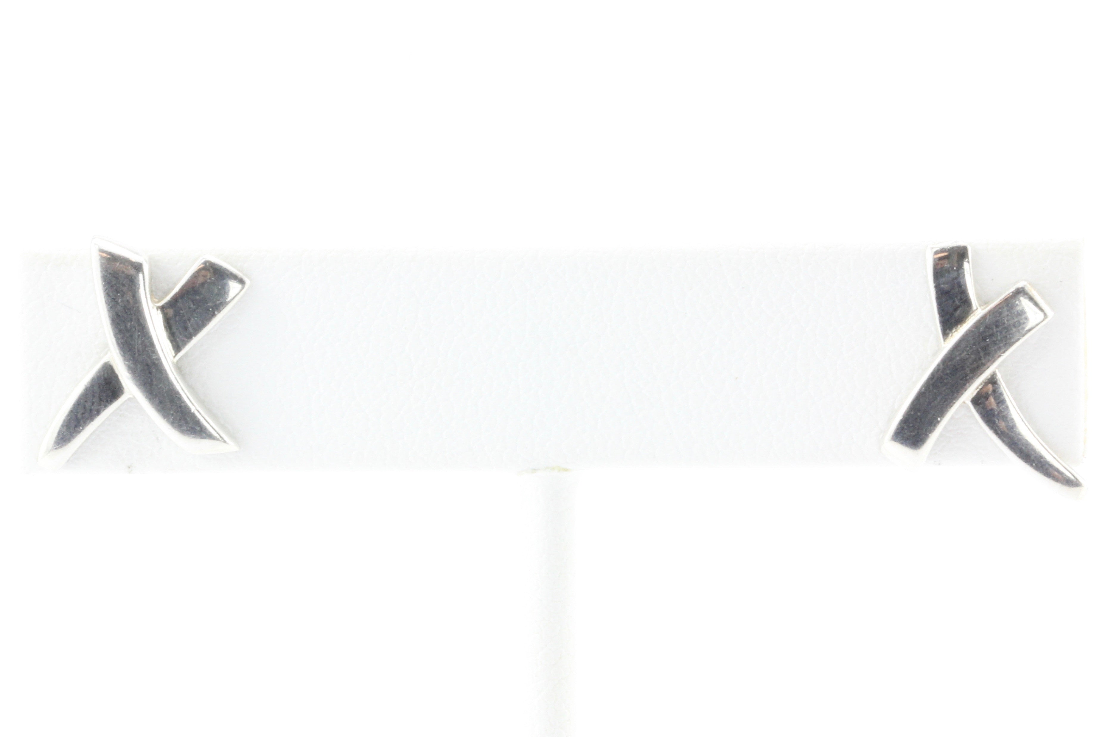 Tiffany & Co Sterling Silver Paloma Picasso X Earrings - Queen May