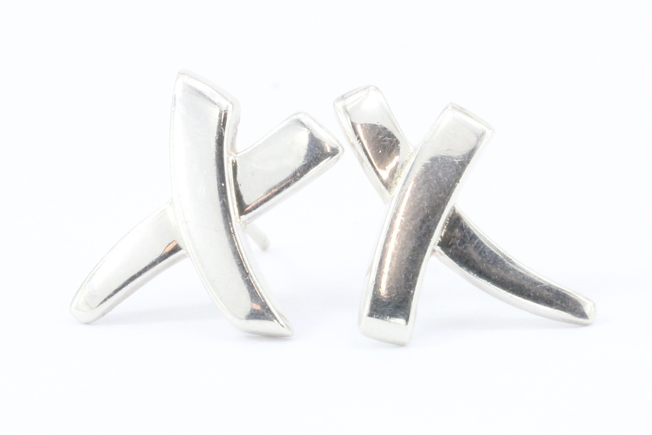 Tiffany & Co Sterling Silver Paloma Picasso X Earrings - Queen May