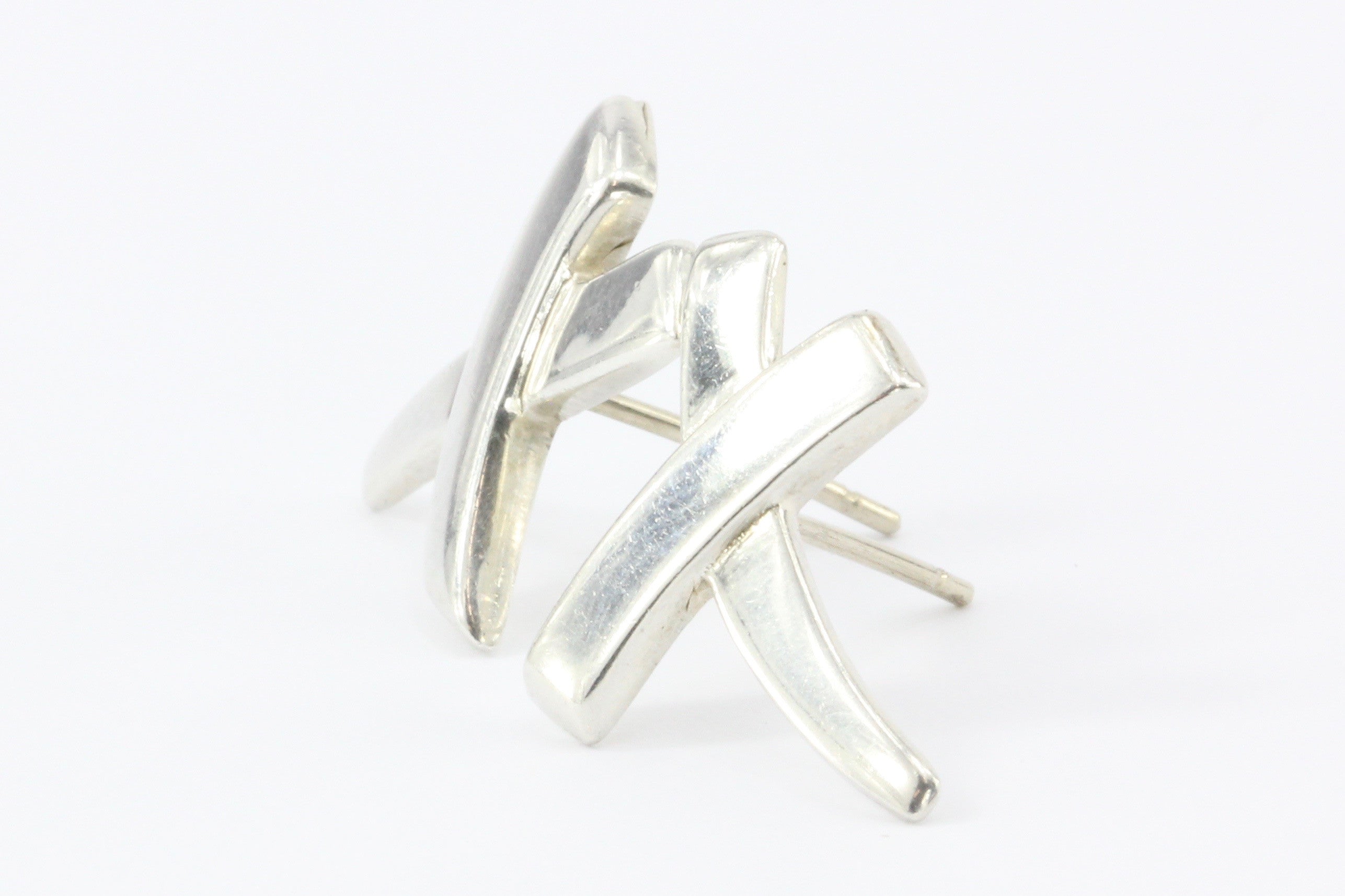 Tiffany & Co Sterling Silver Paloma Picasso X Earrings - Queen May