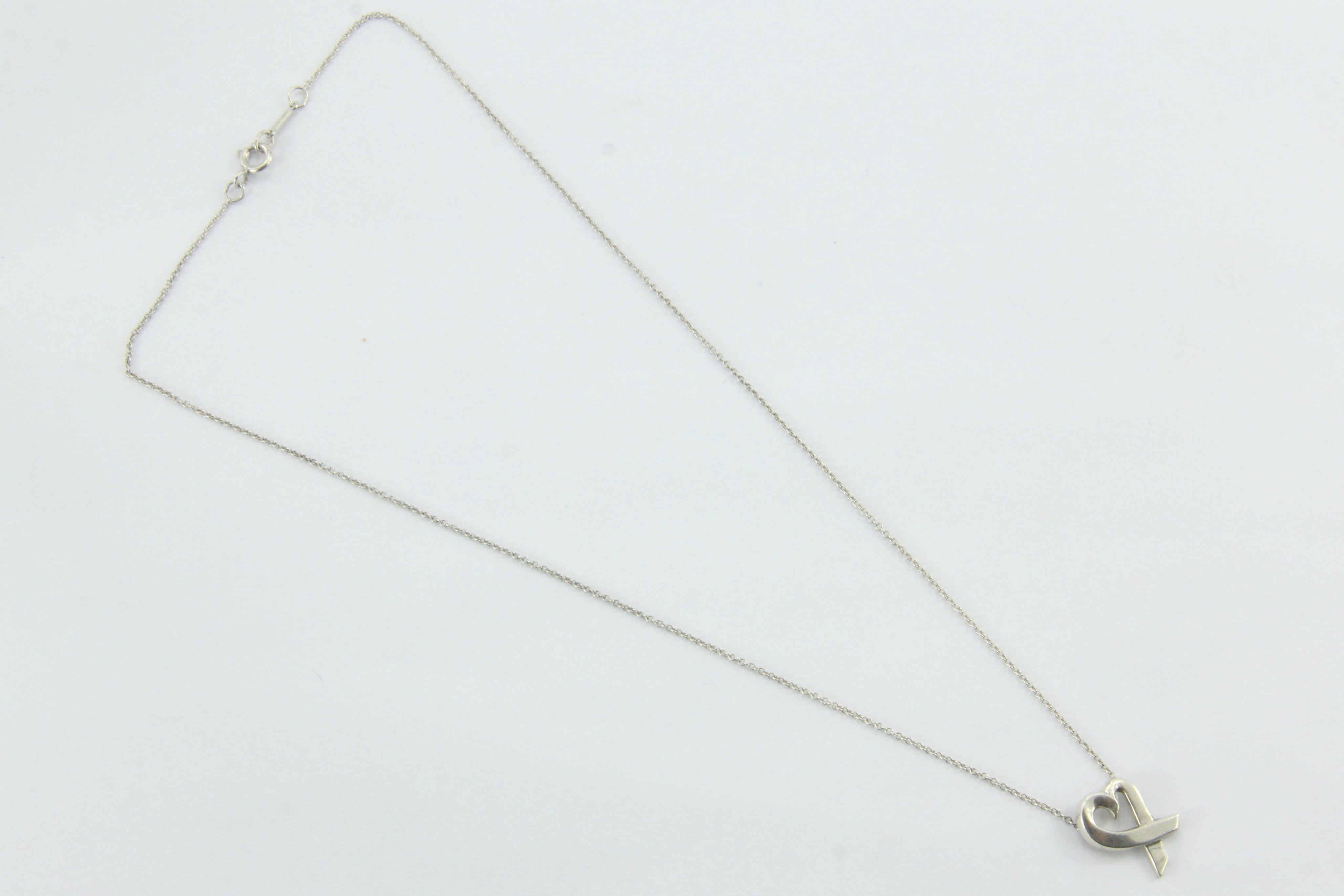 Tiffany & Co Paloma Picasso Sterling Silver Heart Necklace - Queen May