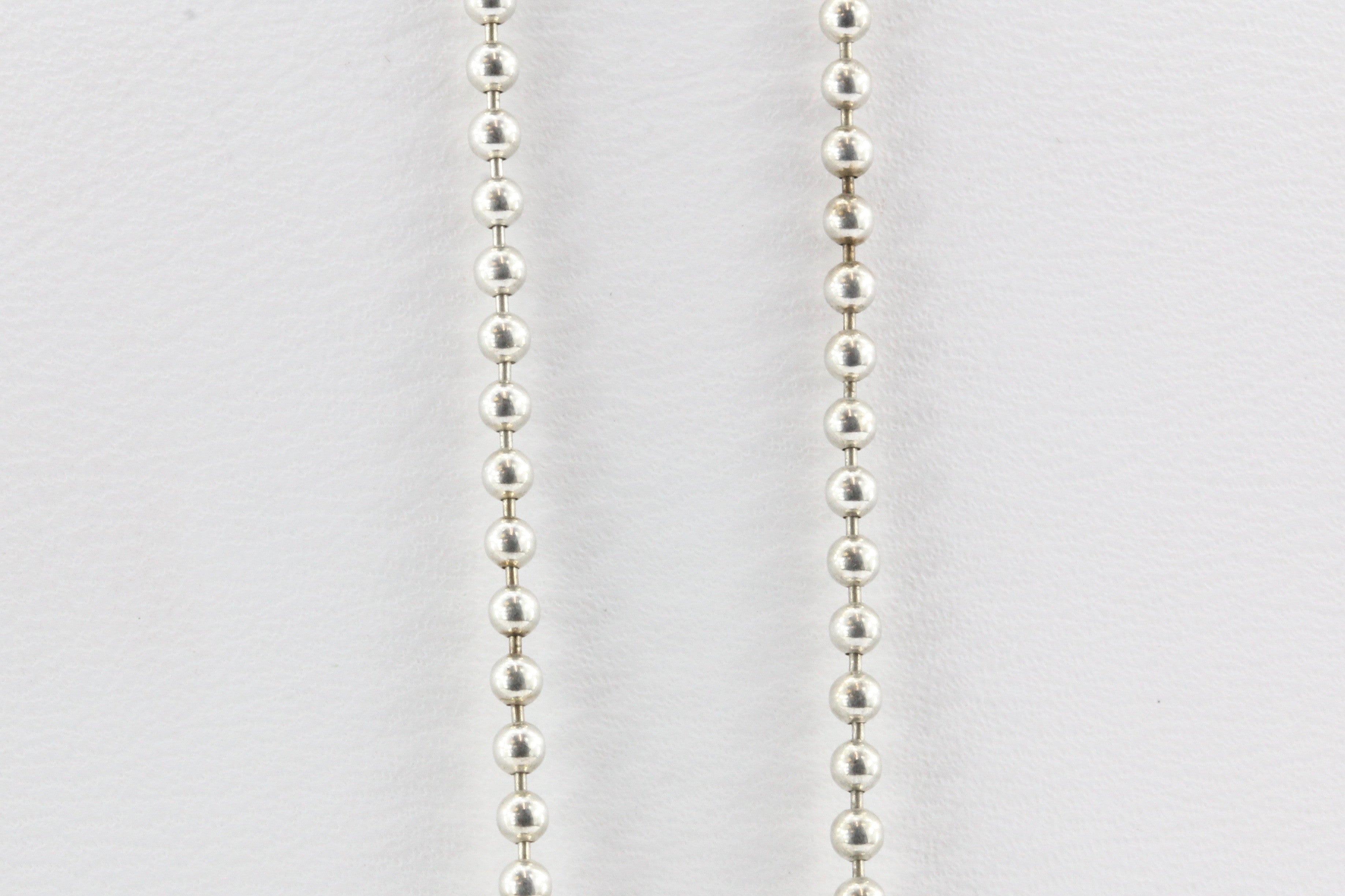 Vintage Tiffany & Co Sterling Silver Swiss Cross Pendant & Chain - Queen May