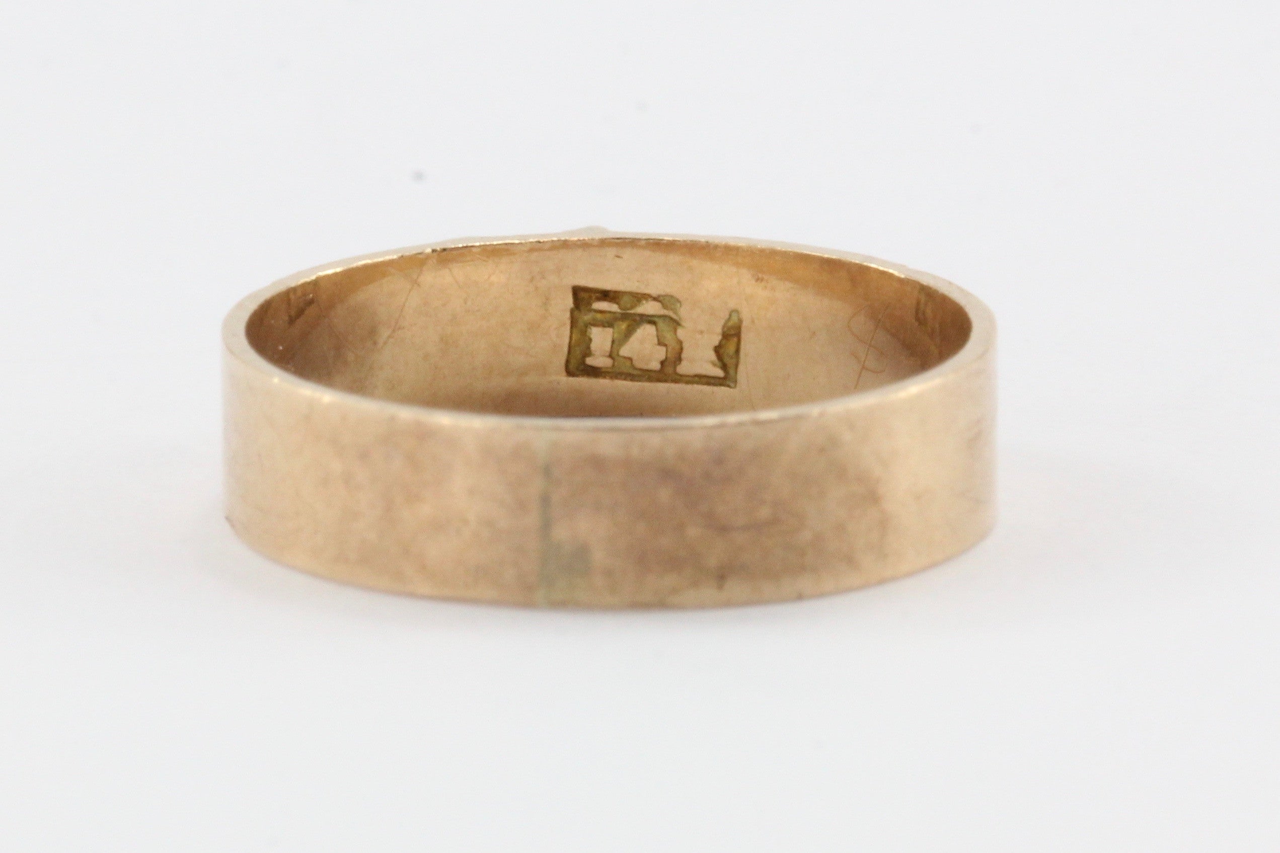 Victorian 14K Rose Gold Turquoise Baby Ring c.1880's - Queen May