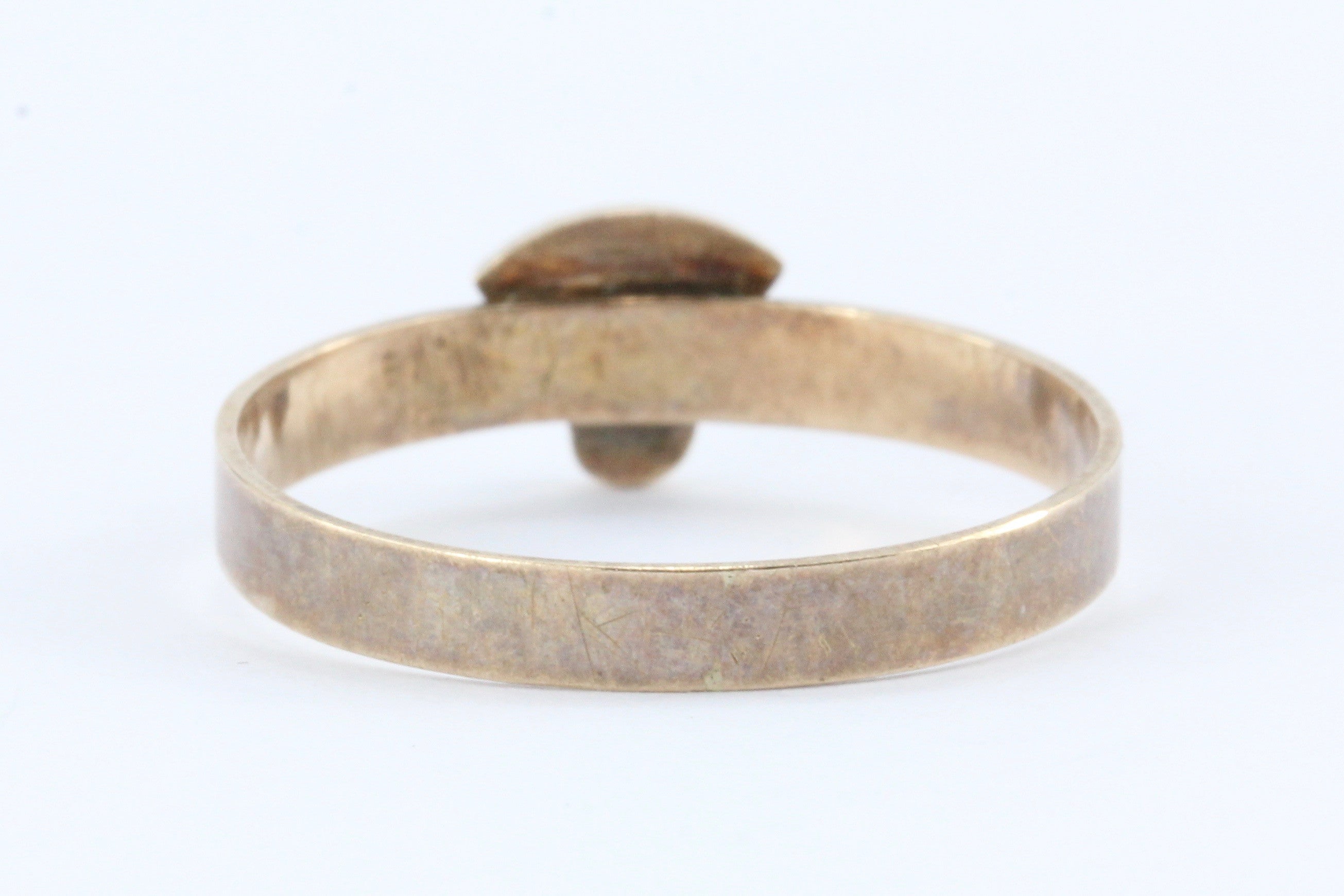 Victorian 10K Rose Gold Persian Turquoise Pearl Ring - Queen May