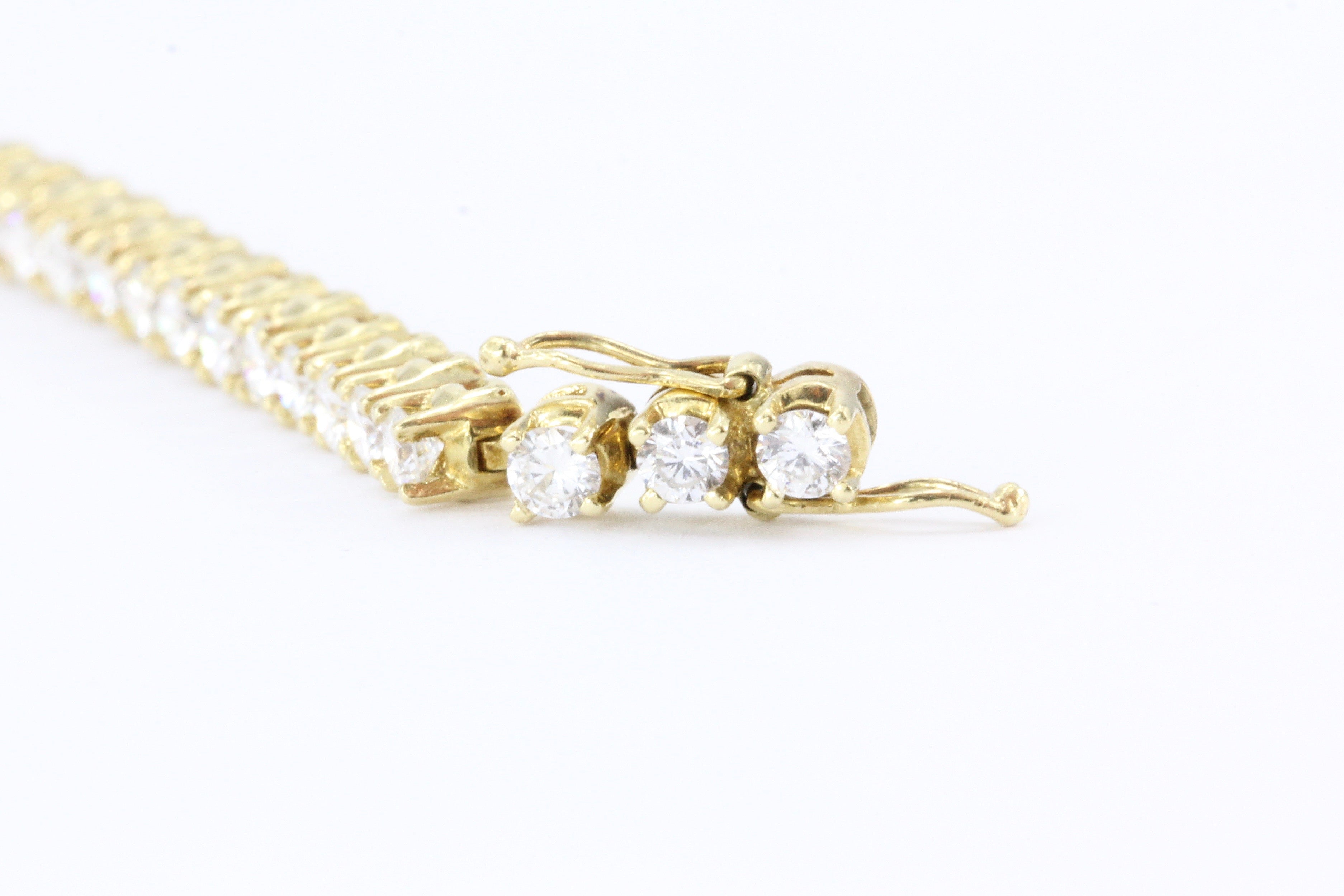 3 Carat Diamond 14K Gold Tennis Bracelet - Queen May