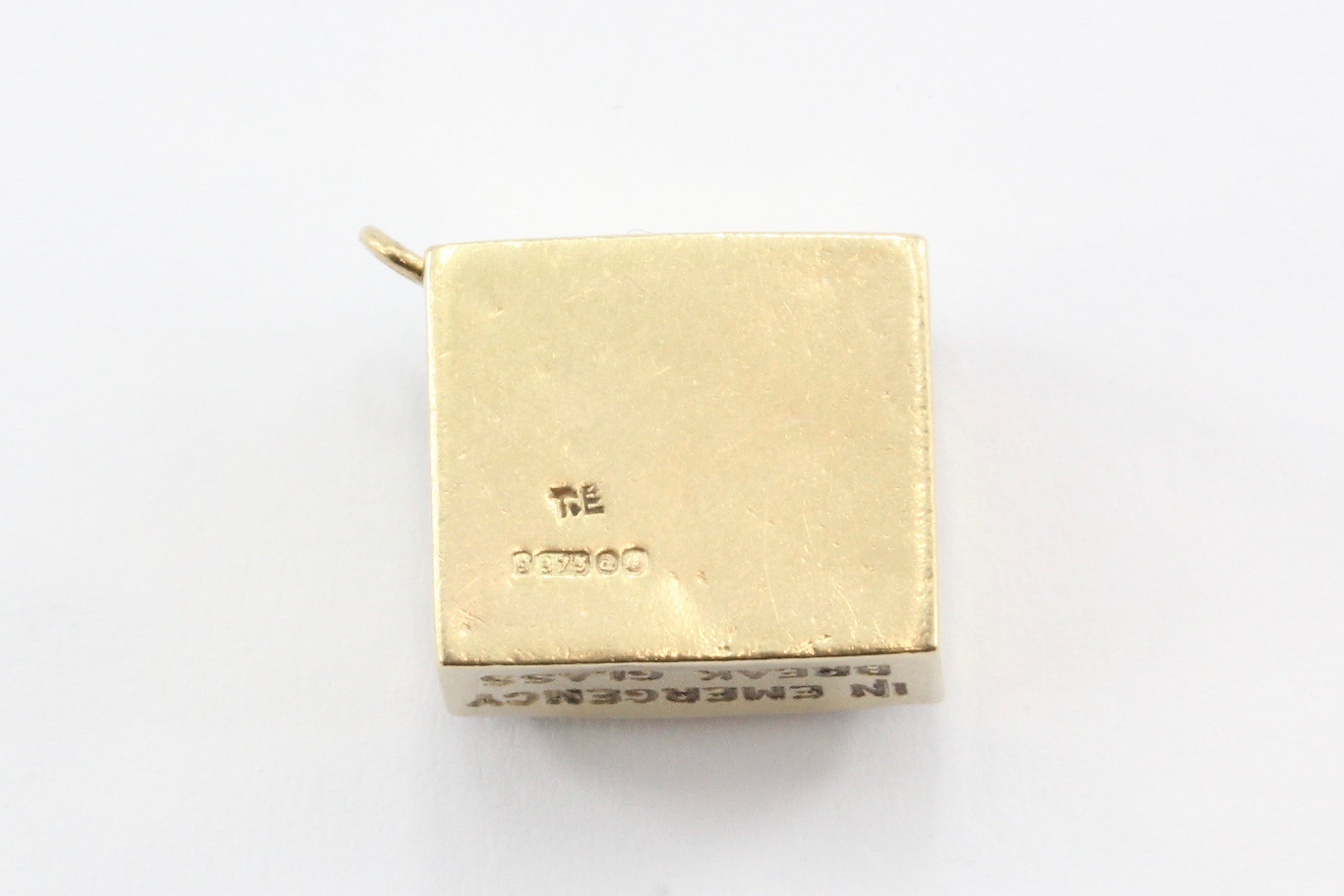 Vintage 9ct 375 Gold English Mad Money 10lb Note Charm - Queen May