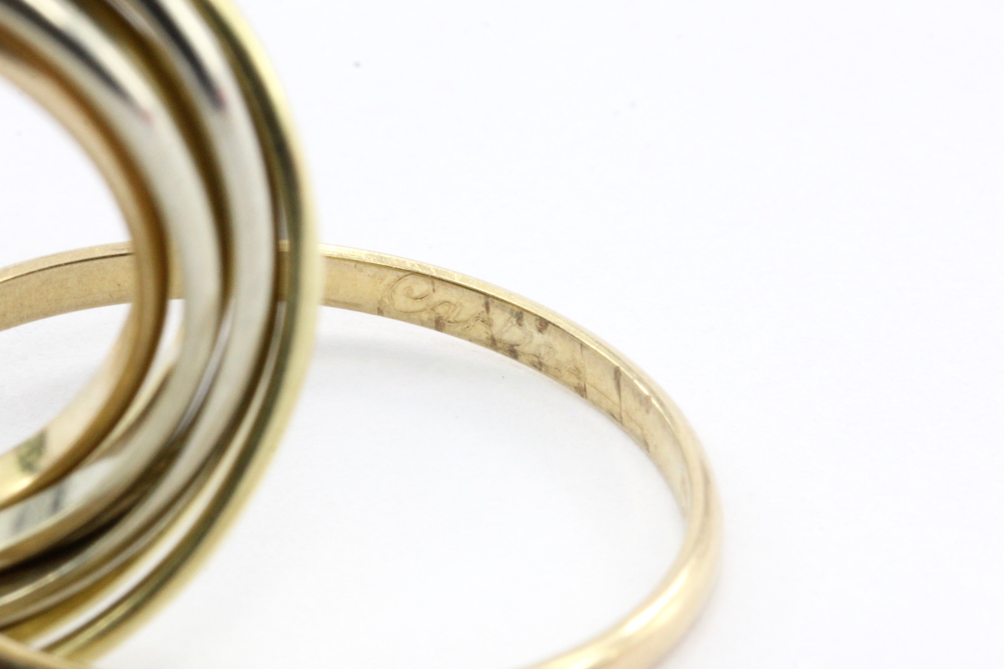 Cartier 18K Tri-Colored Trinity Ring Band - Queen May