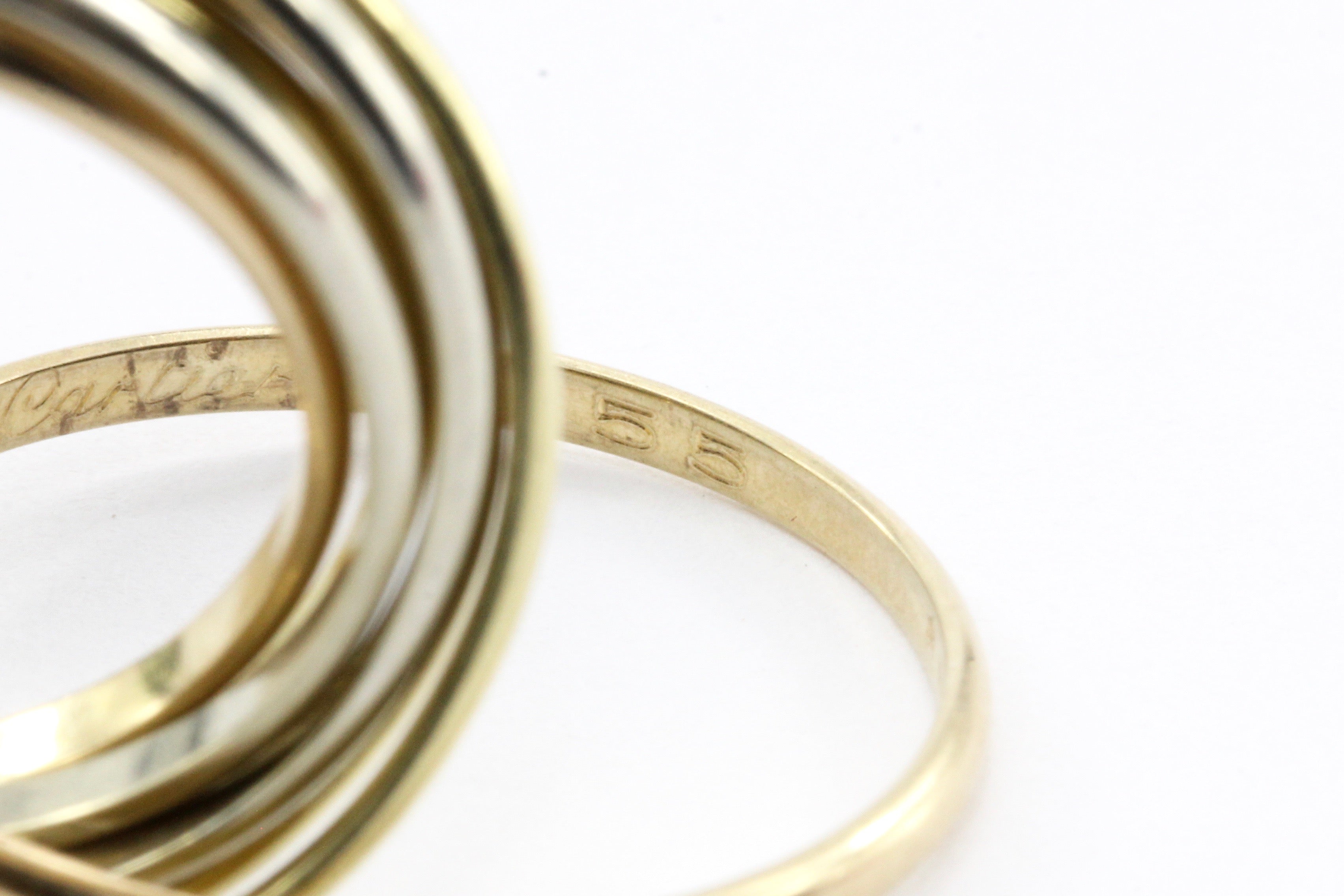 Cartier 18K Tri-Colored Trinity Ring Band - Queen May