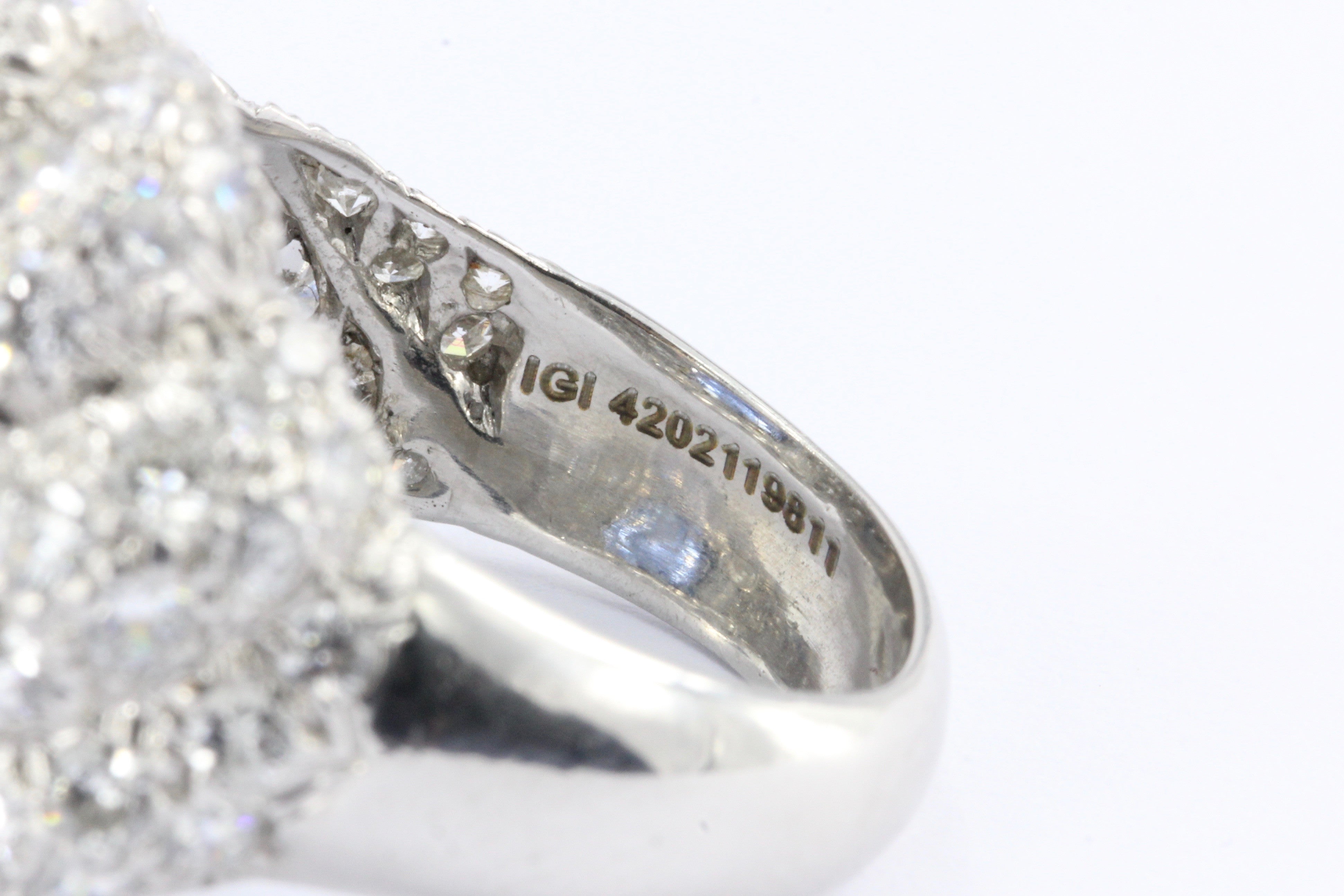 David Webb 7.93ct Sapphire & 4.25 Carat Diamond Platinum Ring - Queen May