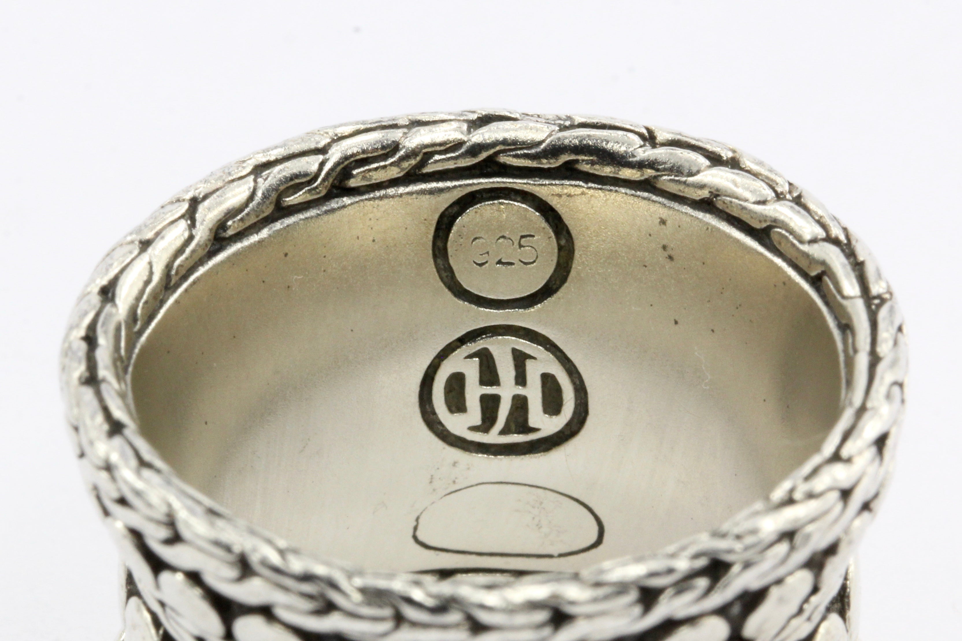 John Hardy Sterling Silver Wide Dot Band - Queen May