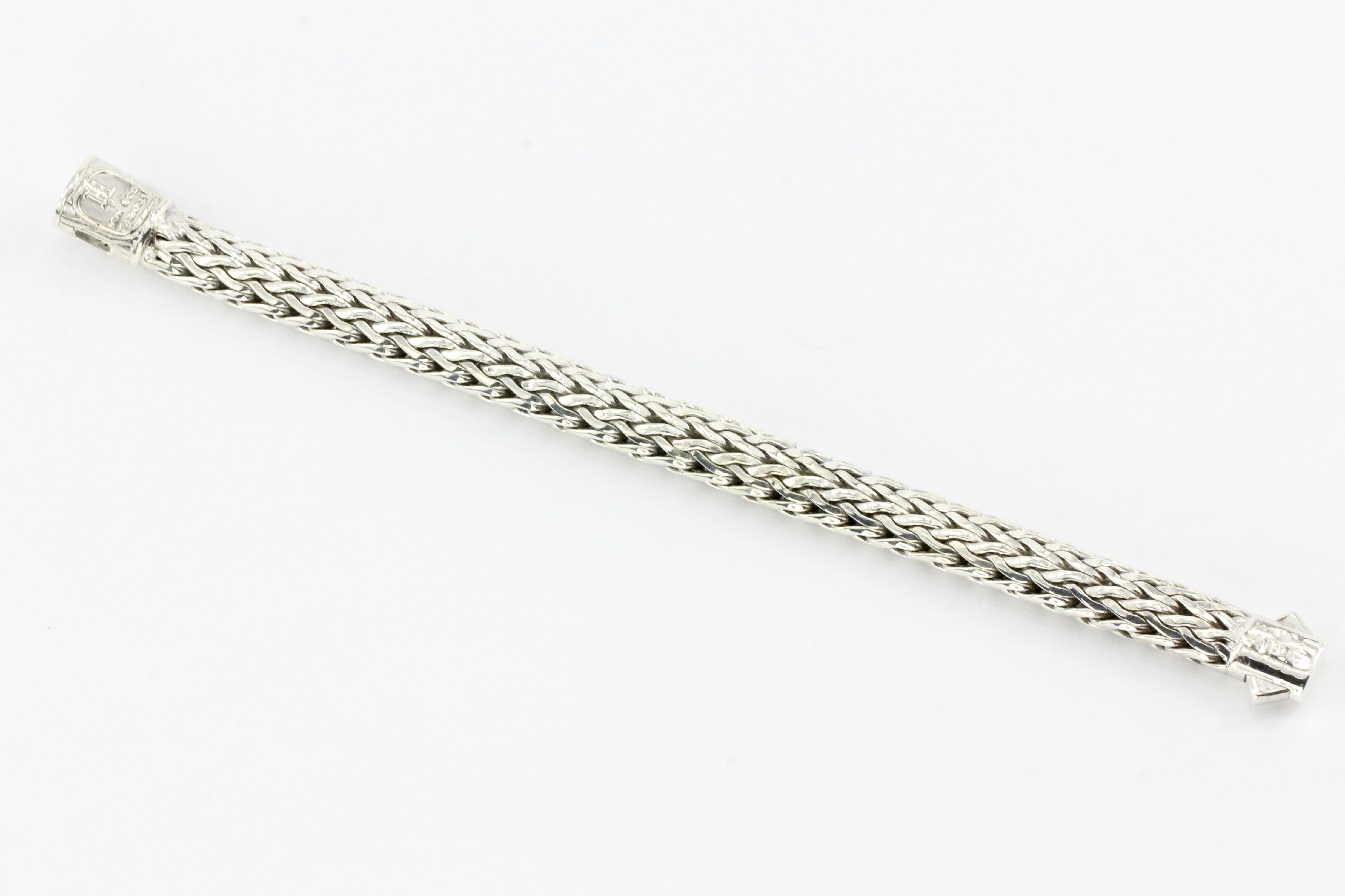 John Hardy Sterling Silver Diamond Large Classic Chain Bracelet - Queen May