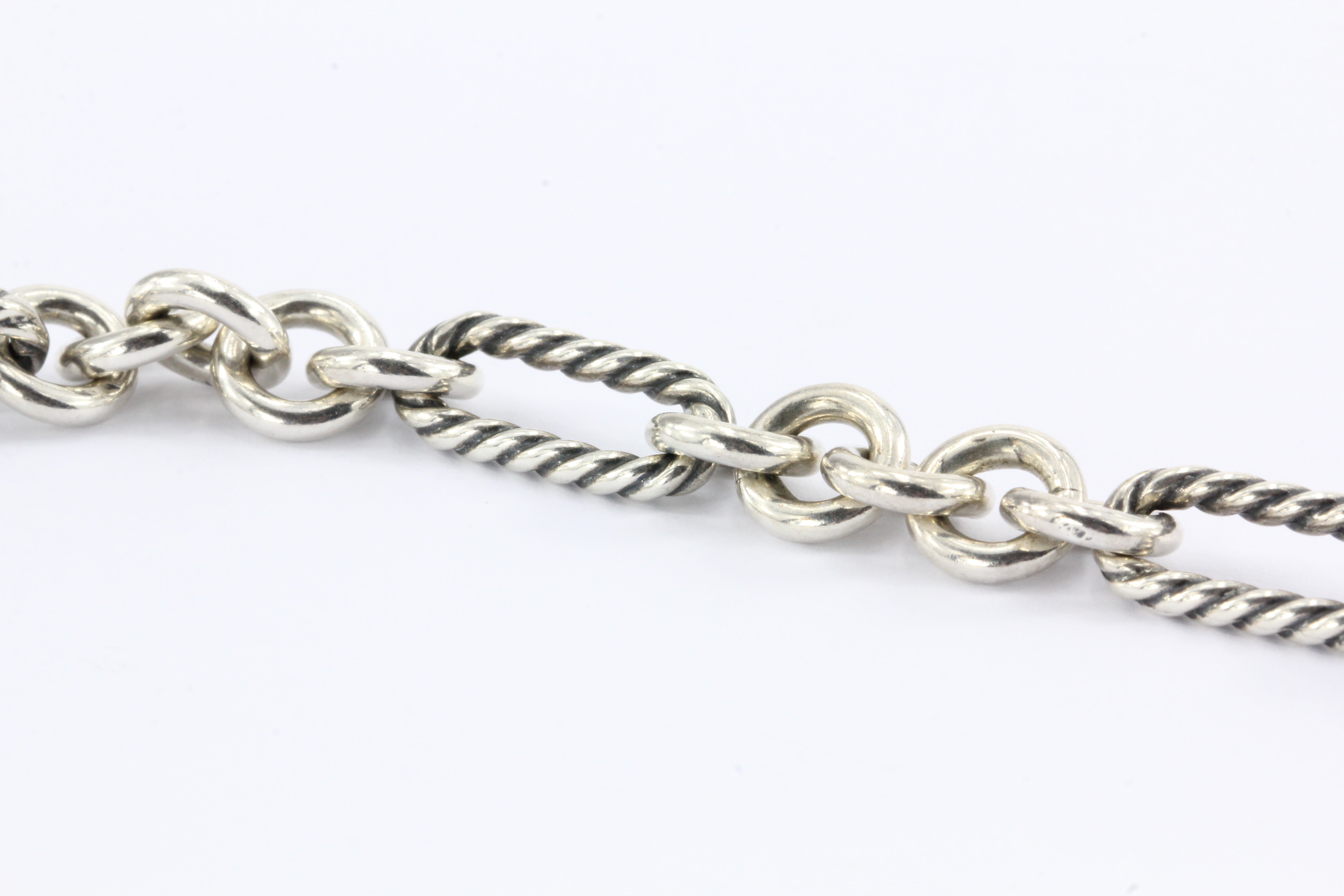 David Yurman Sterling Silver & 18K Gold Figaro 18" Necklace - Queen May